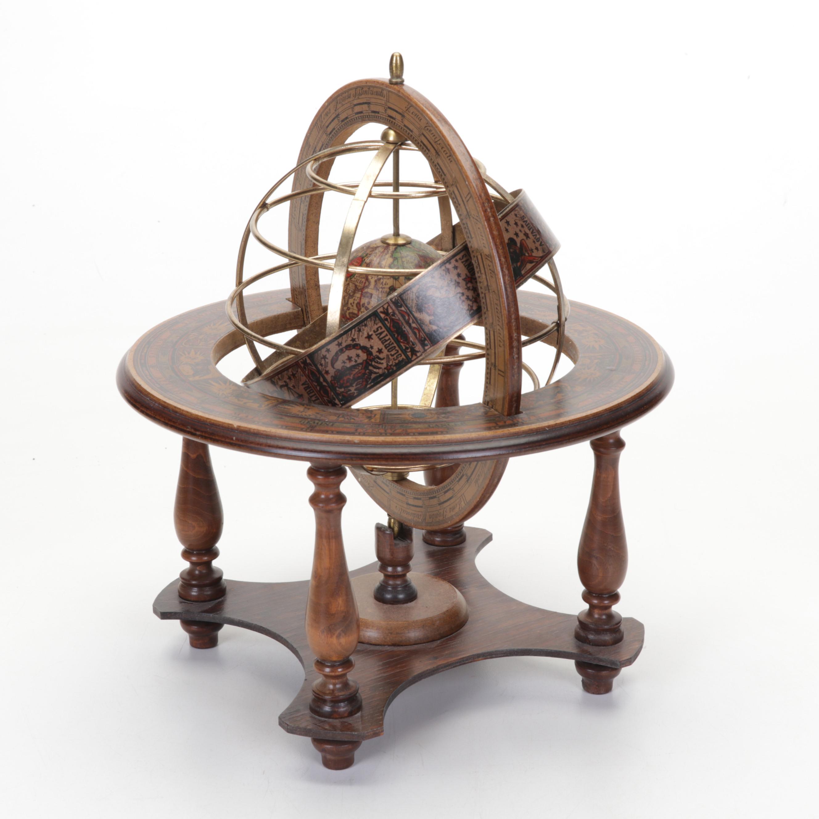 Zodiac Globe, Wooden Cars With Bust After Hermes of Praxiteles, and More