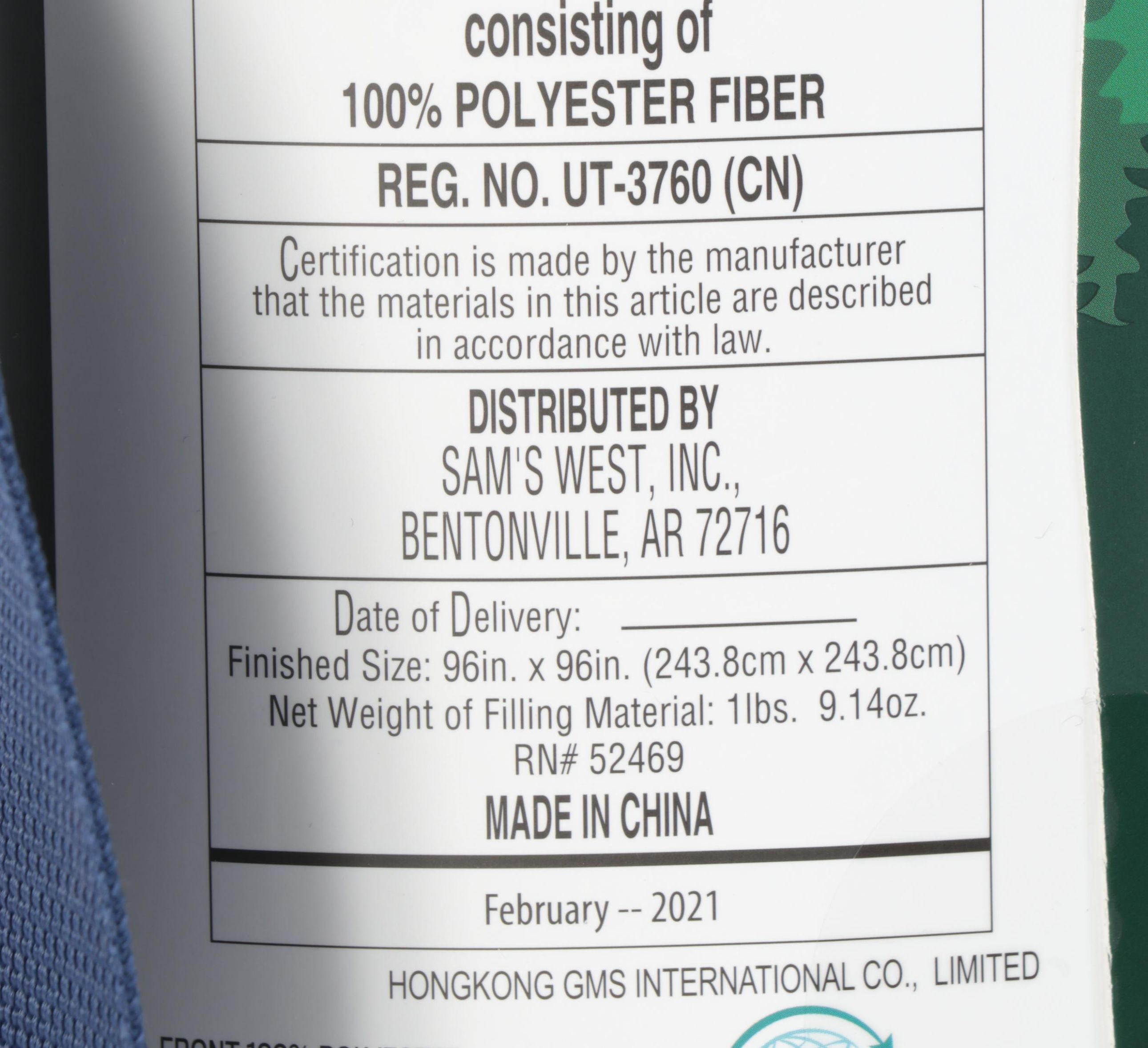 Member's Mark Portable Swing Lounger Chair with 8' x 8' Outdoor Blanket