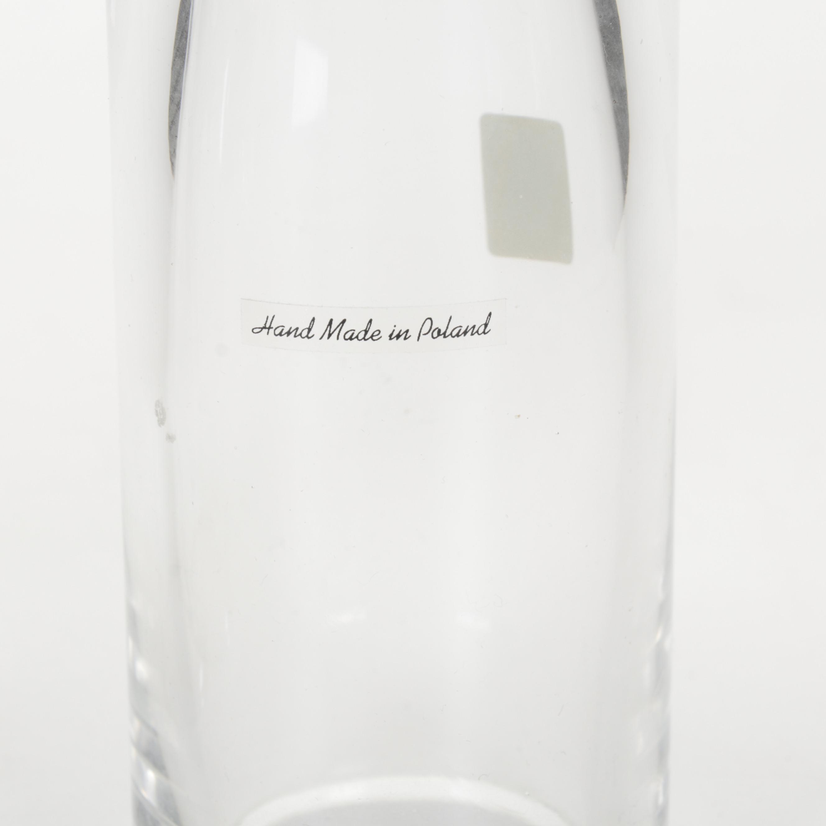 Crimson Swirl Spanish Art Glass Centerpiece Bowl & La Vida Polish Oil Lamps