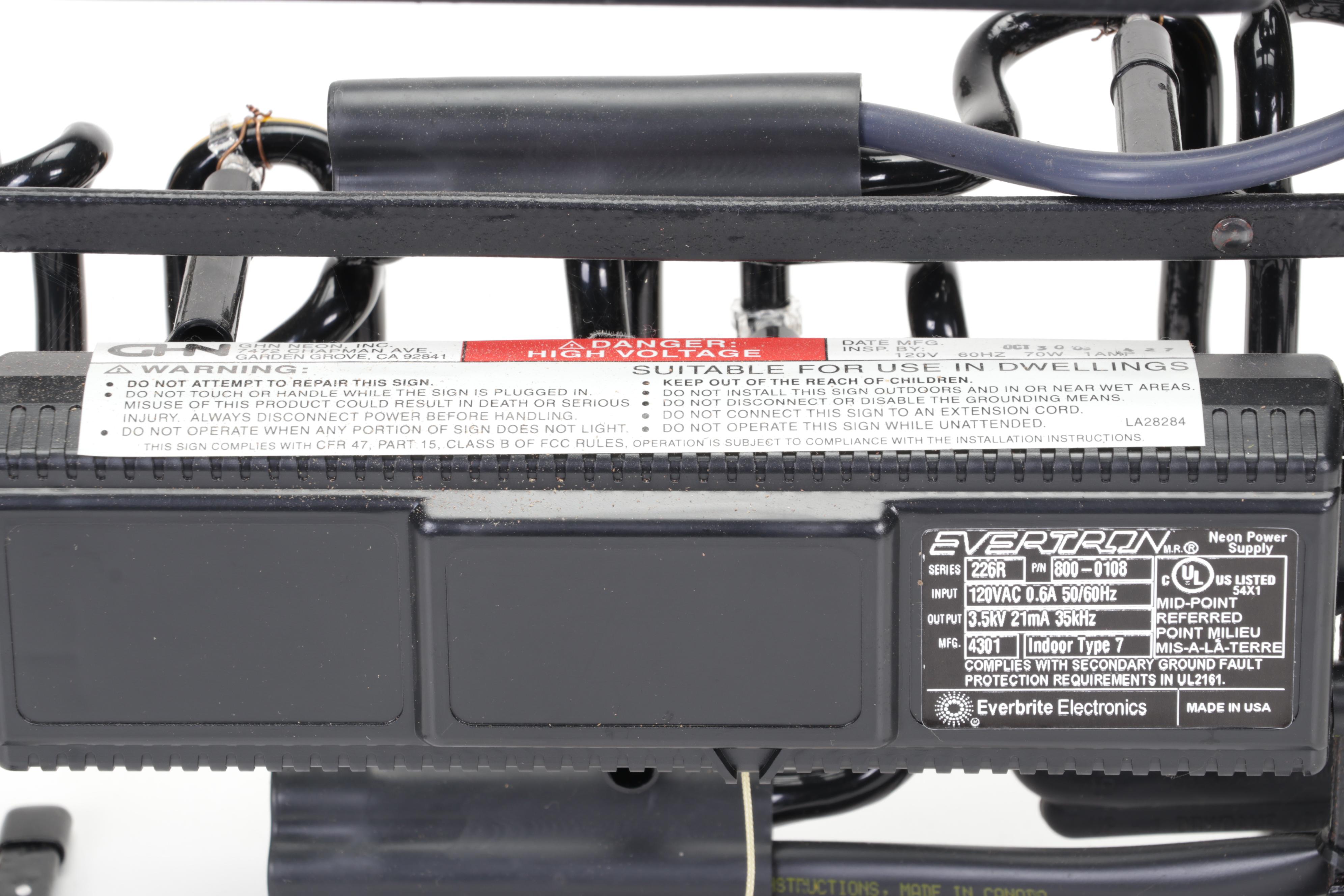 Corona Beer Palm Tree Illuminated Neon Sign