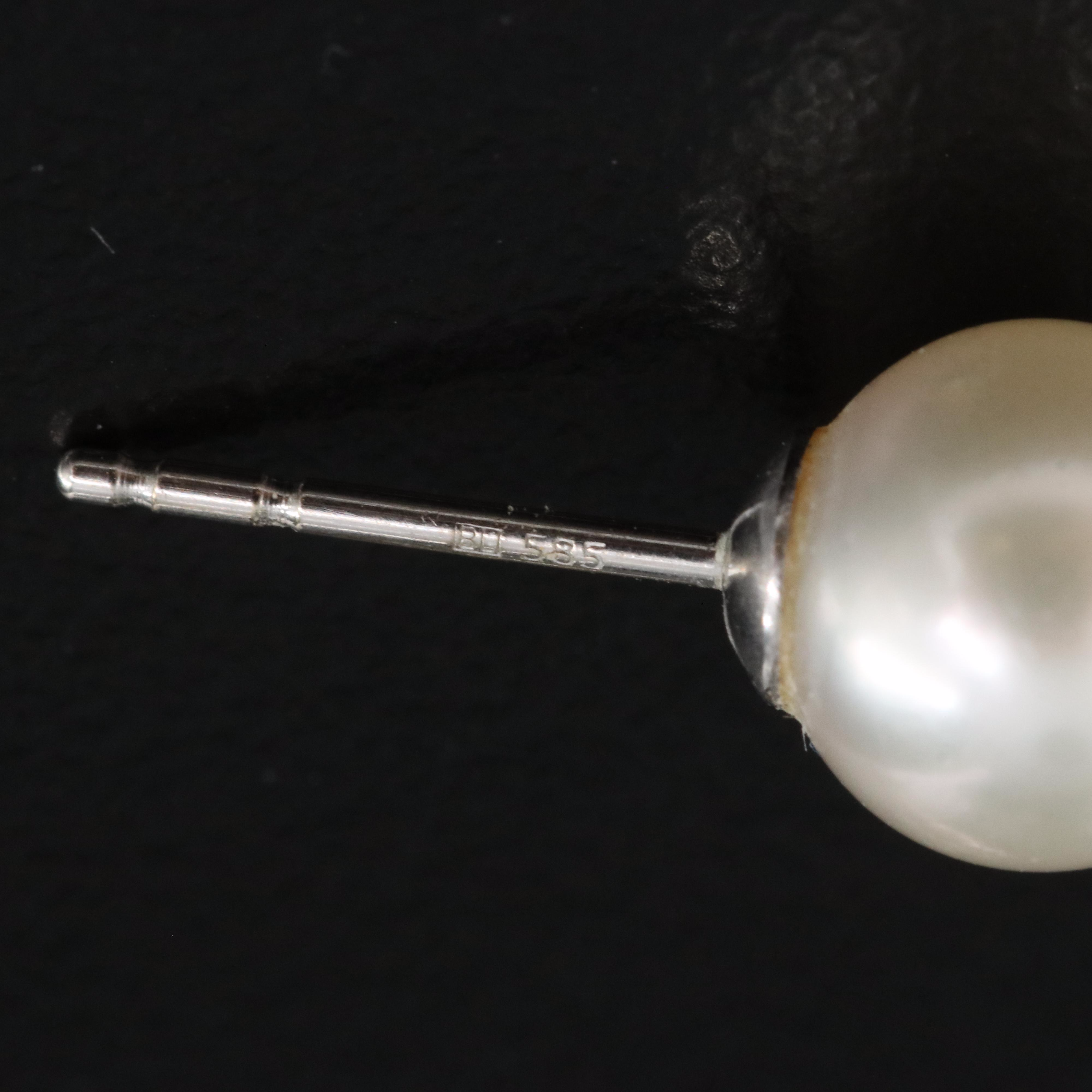 Blue Lagoon by Mikimoto 14K Pearl Earrings