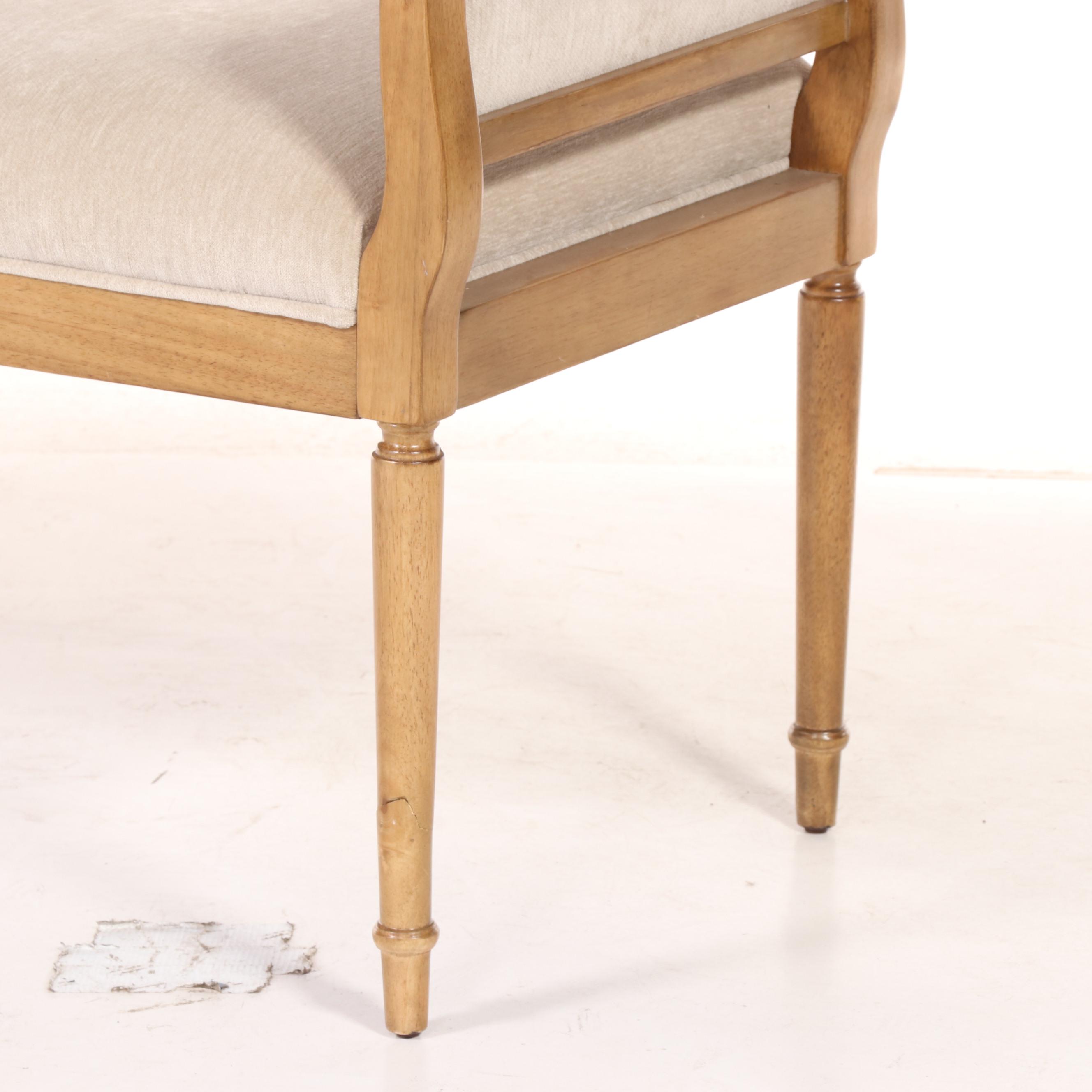 Uttermost Custom-Upholstered Hardwood Window Seat