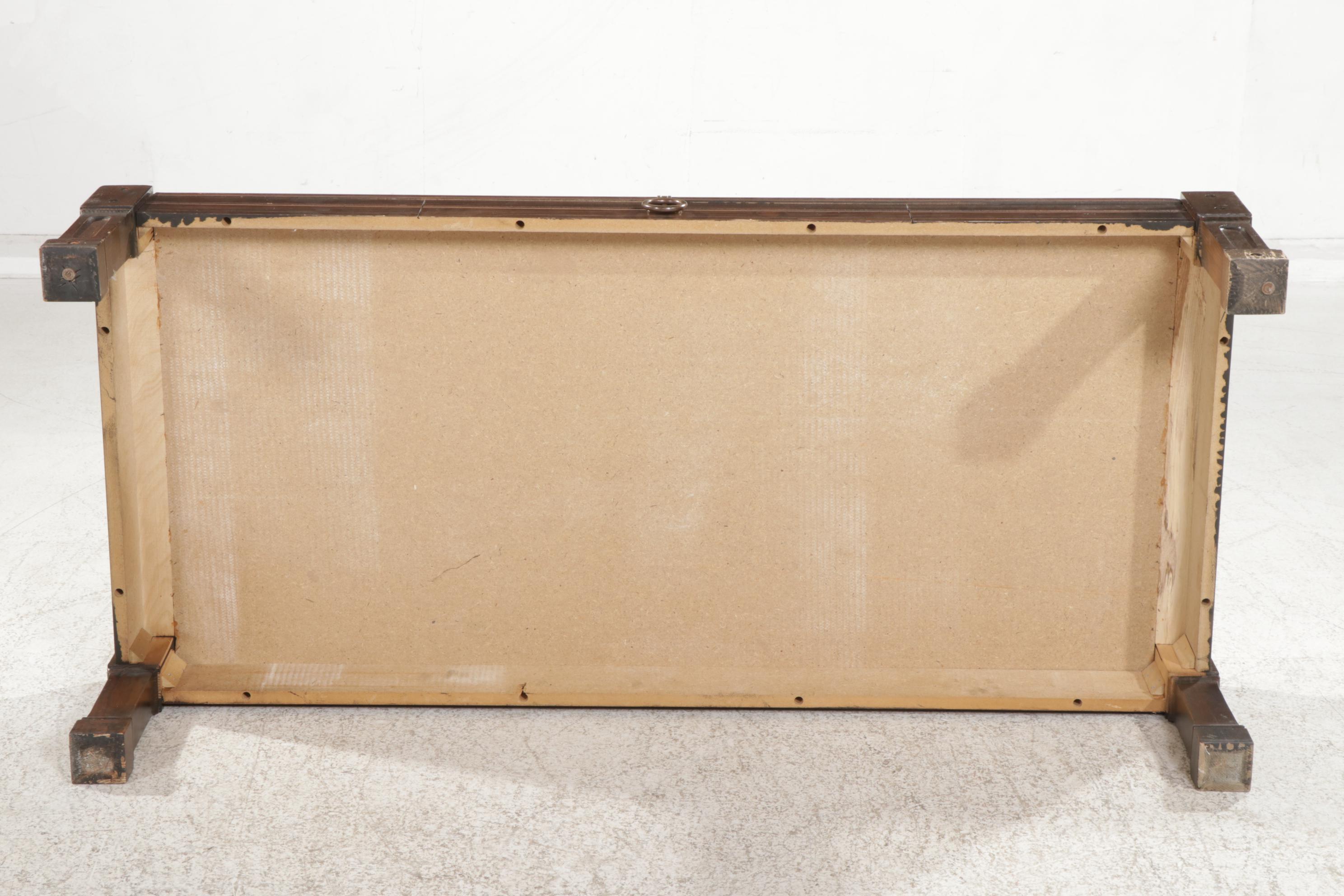 Coffee Table with Wood Grain Laminate Finish, Late 20th Century