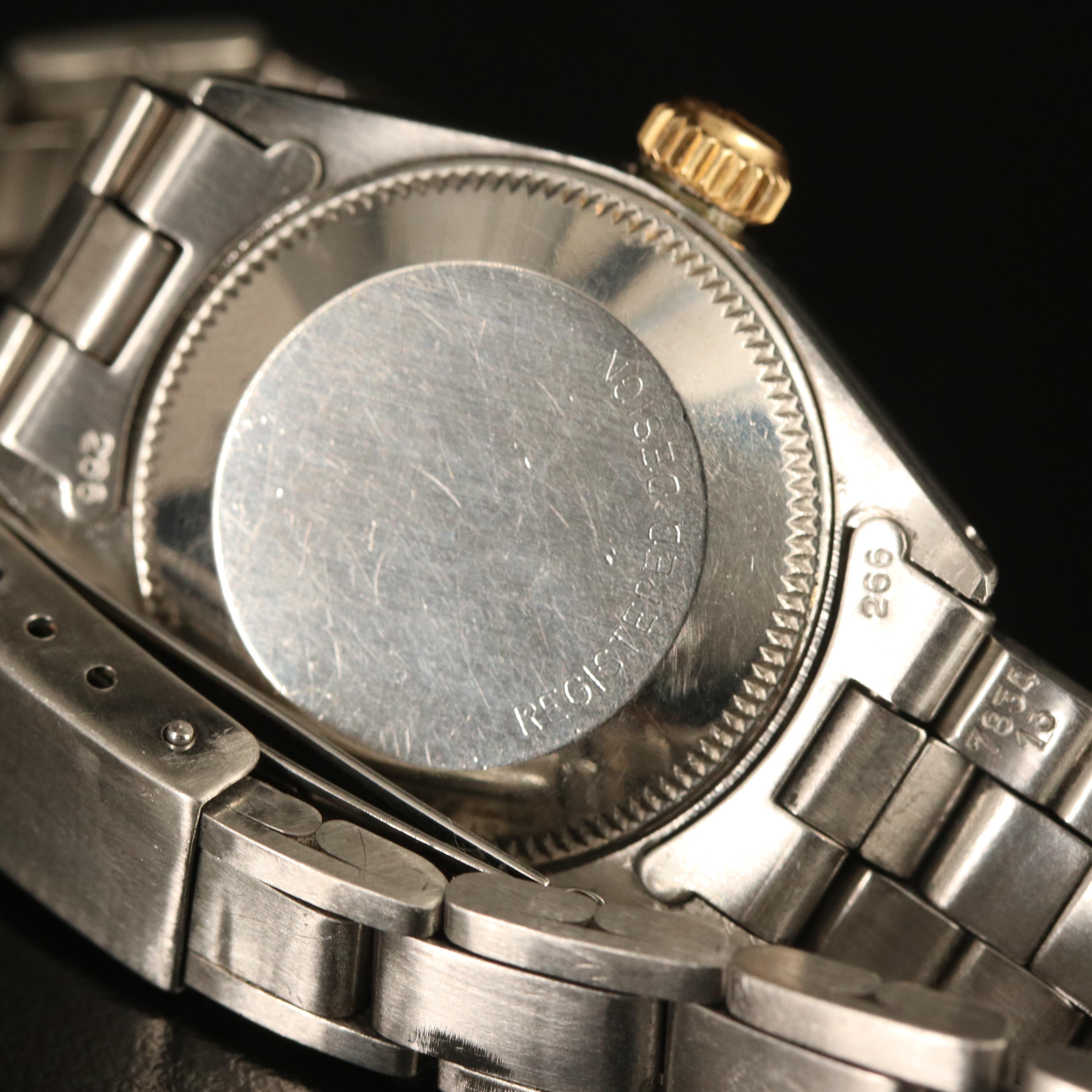 1971 Rolex 14K and Stainless Steel Oyster Perpetual Date Watch