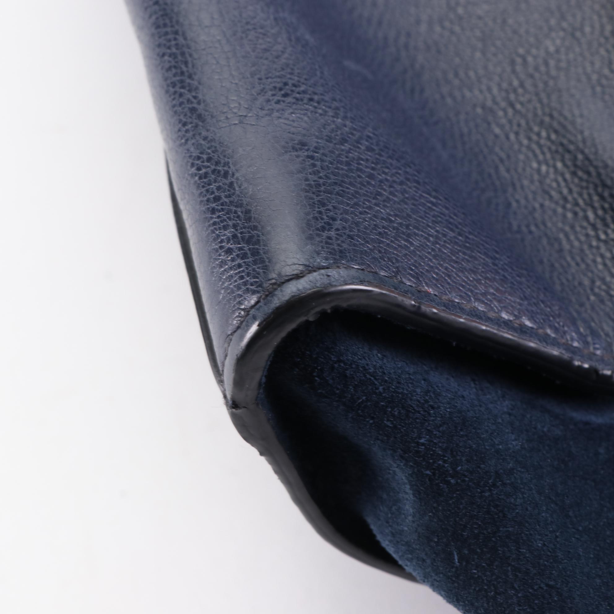 Prada Twin Pocket Tote Small in Baltico Glace Calf and Suede