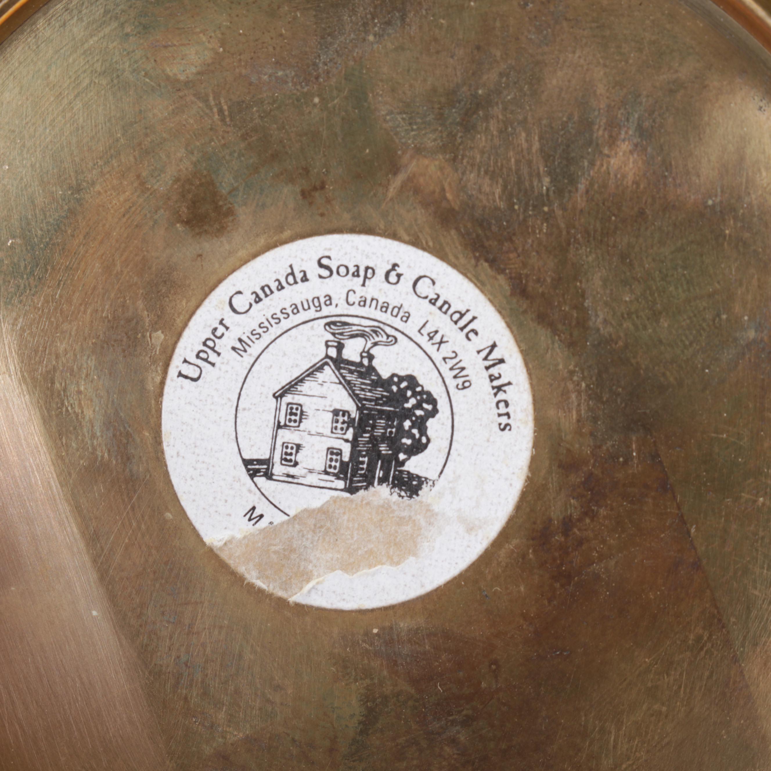 Bulova Westminster Whittington Brass Desk Clock with Other Brass Decor