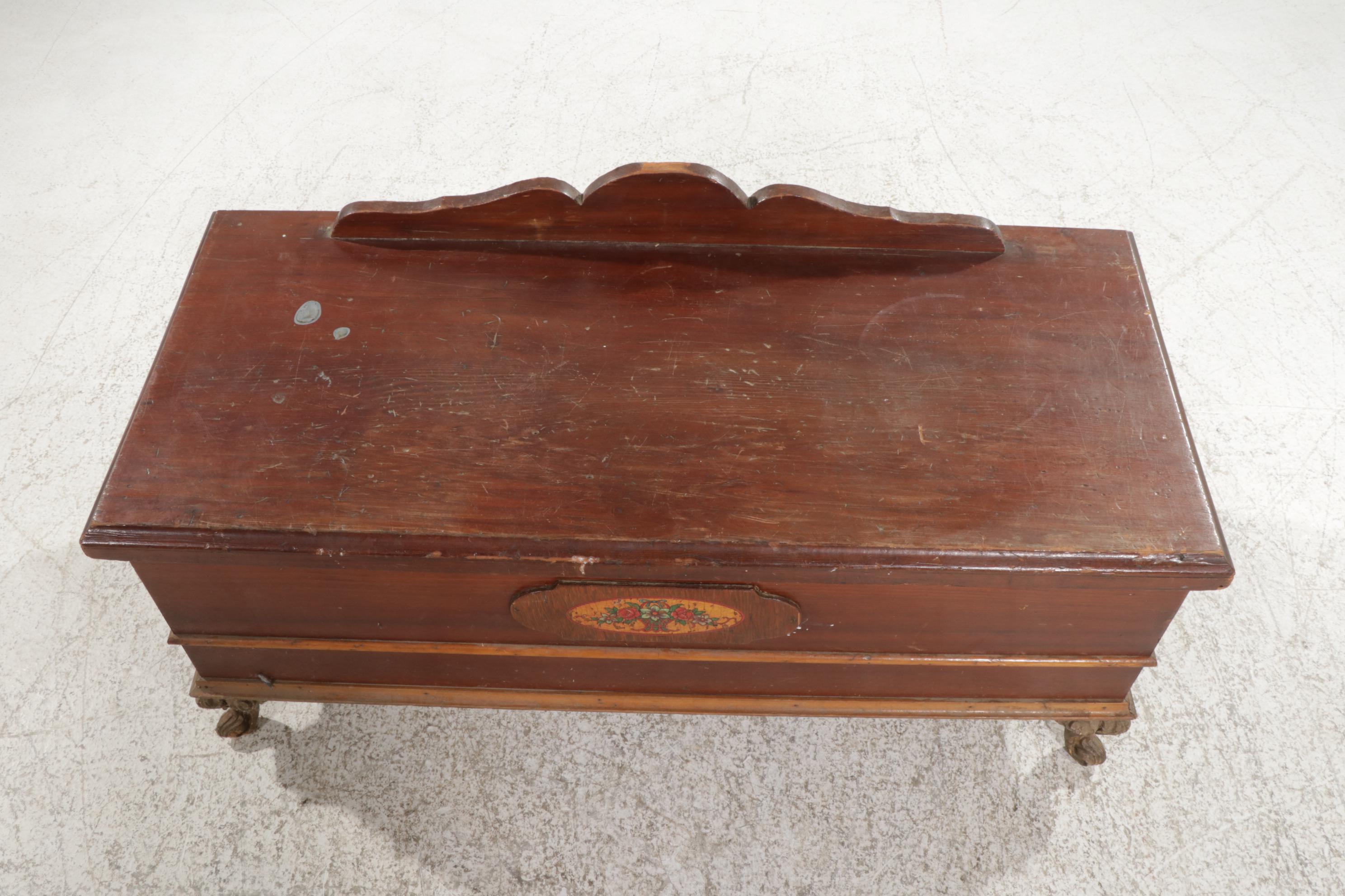 Pine Blanket Chest, Mid-20th Century