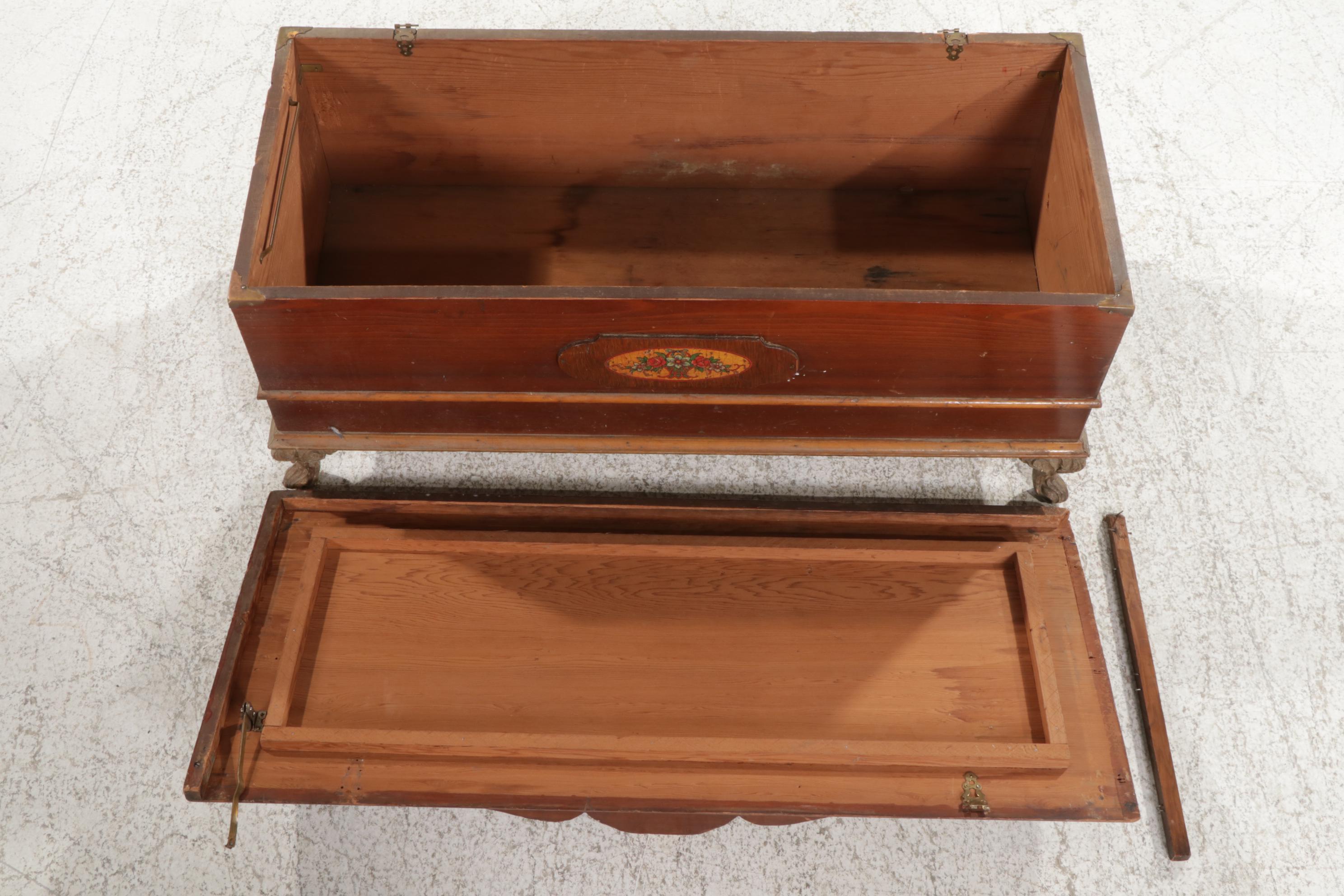 Pine Blanket Chest, Mid-20th Century
