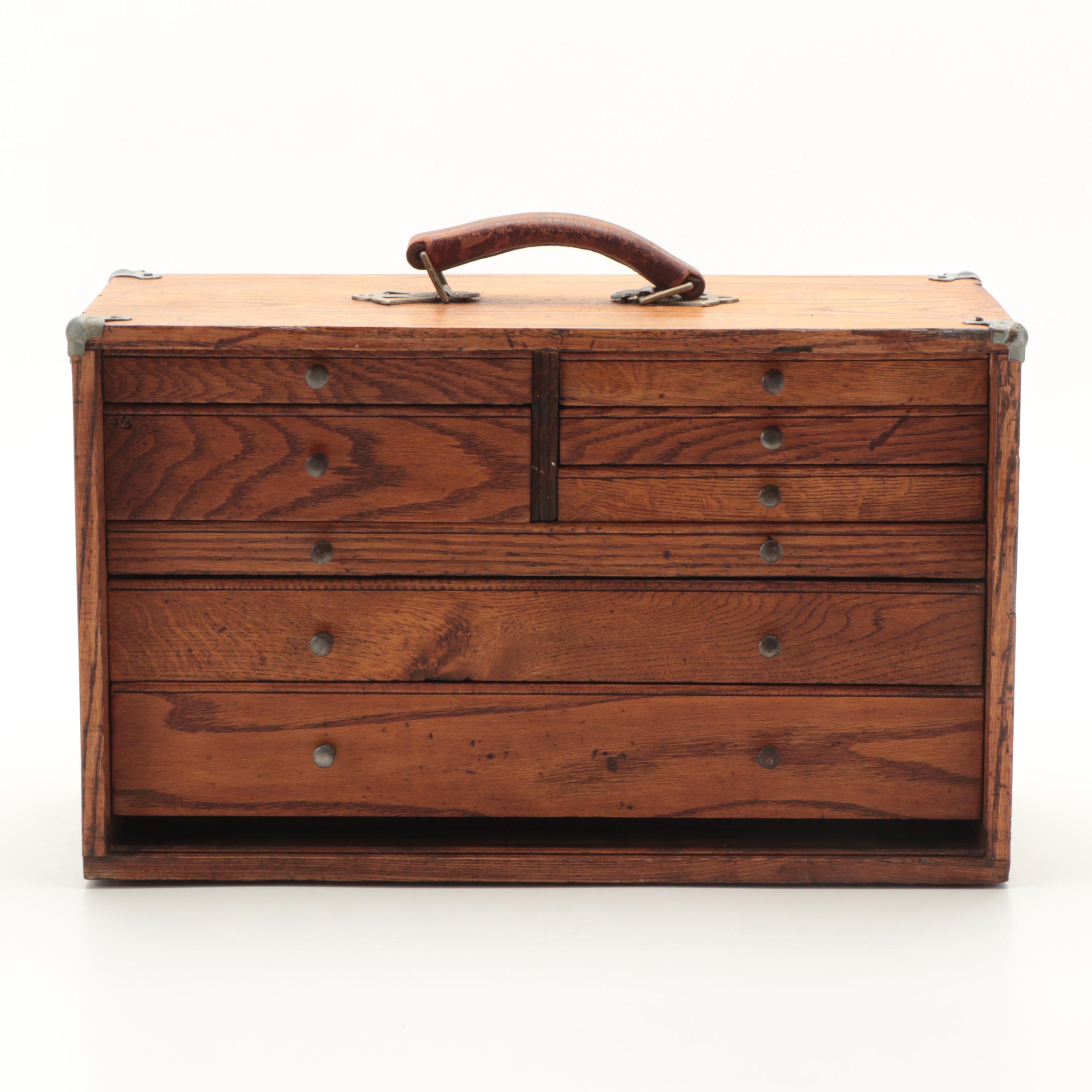 Oak Machinist's Tool Box