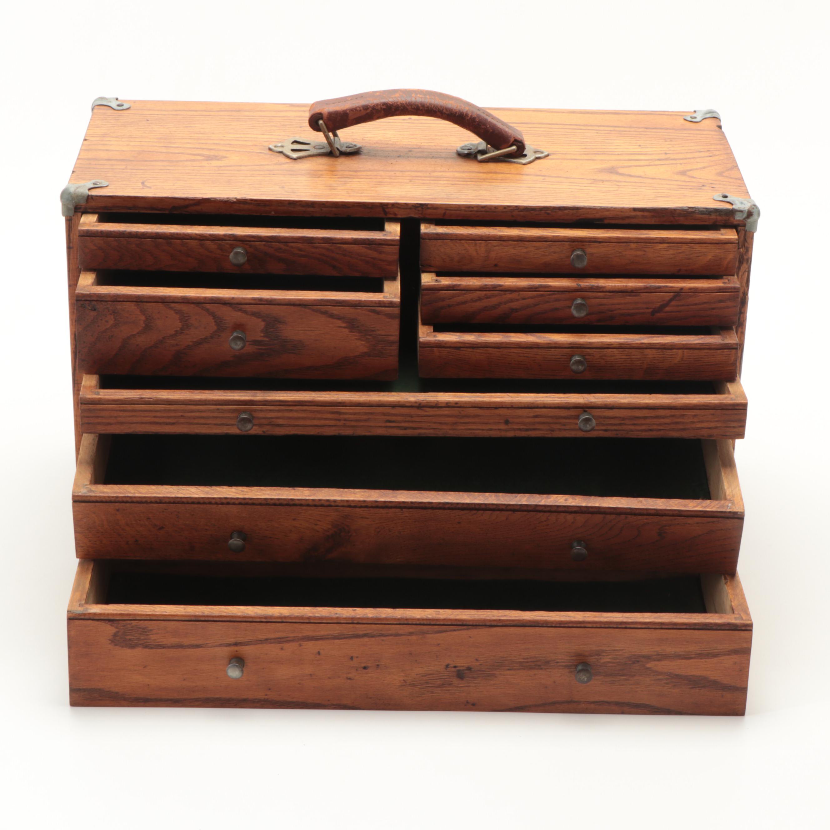 Oak Machinist's Tool Box