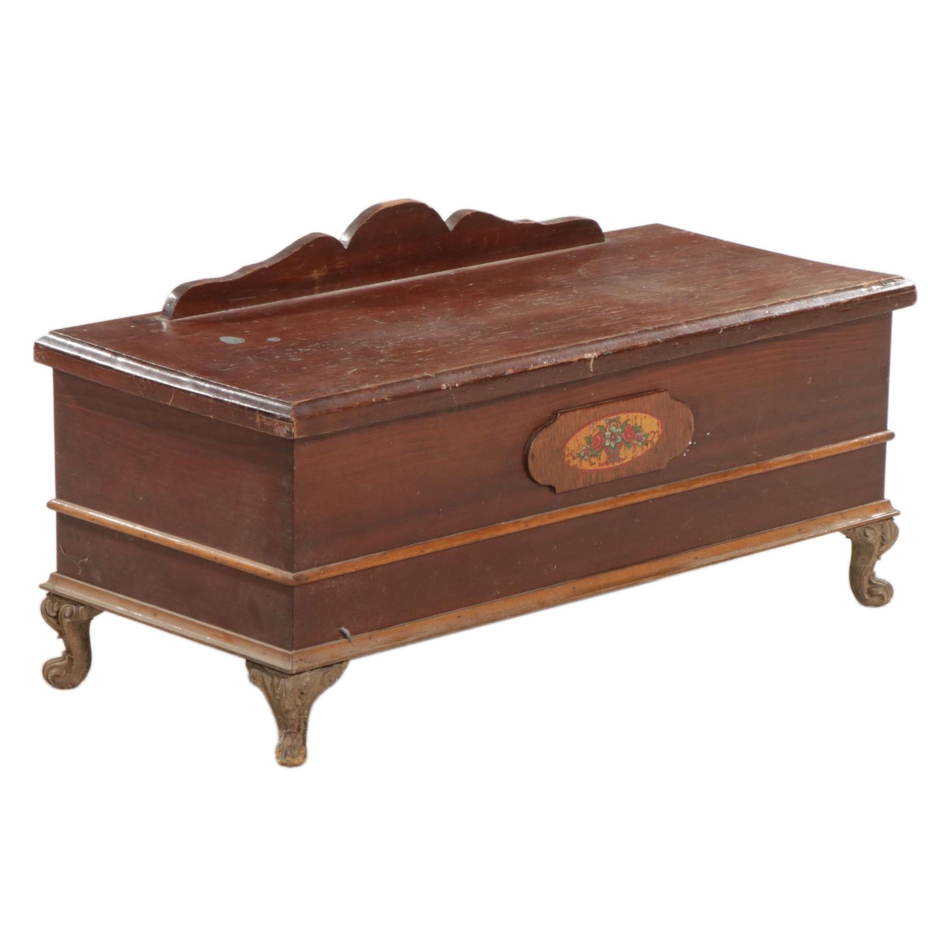 Pine Blanket Chest, Mid-20th Century