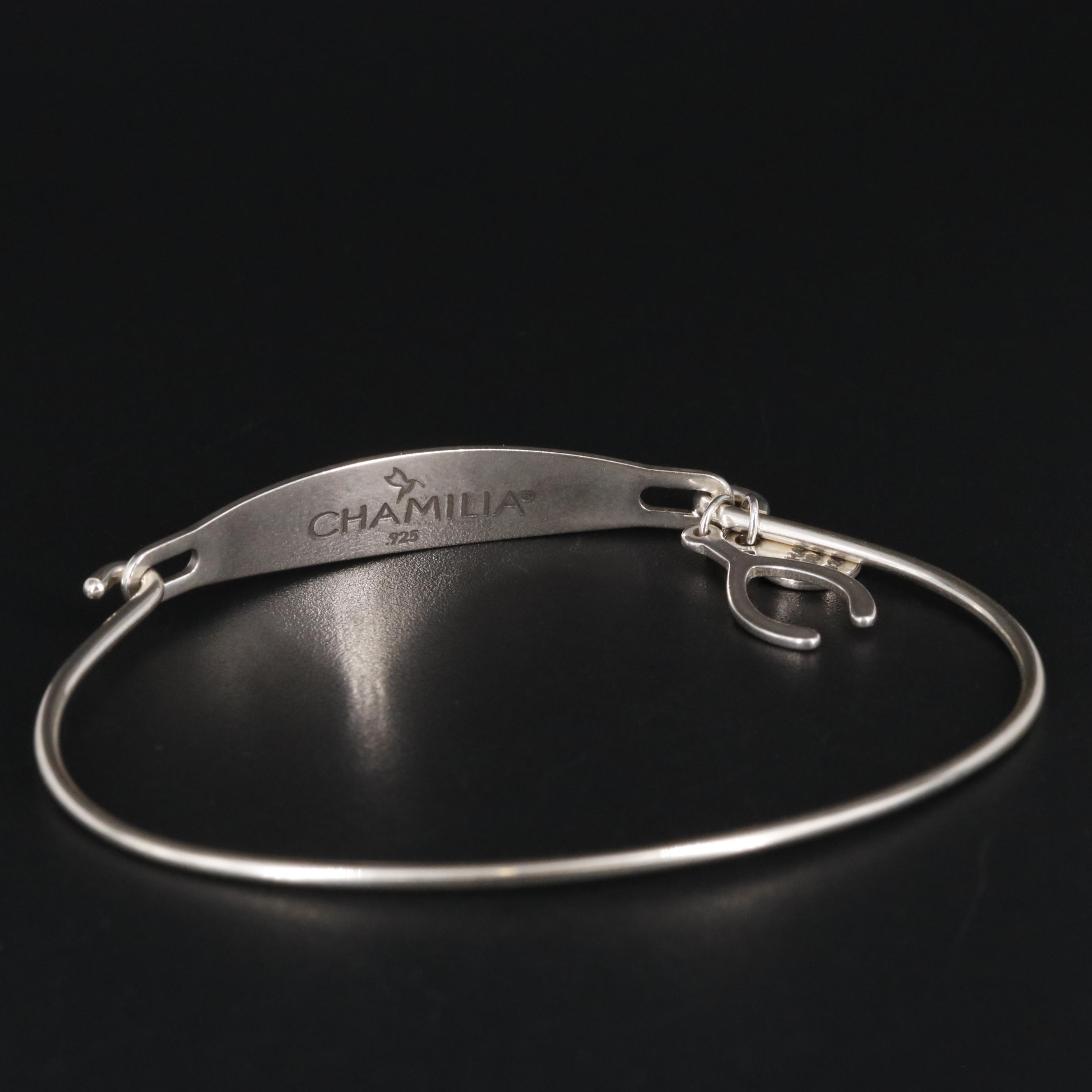 Sterling Wish Bangle Bracelet