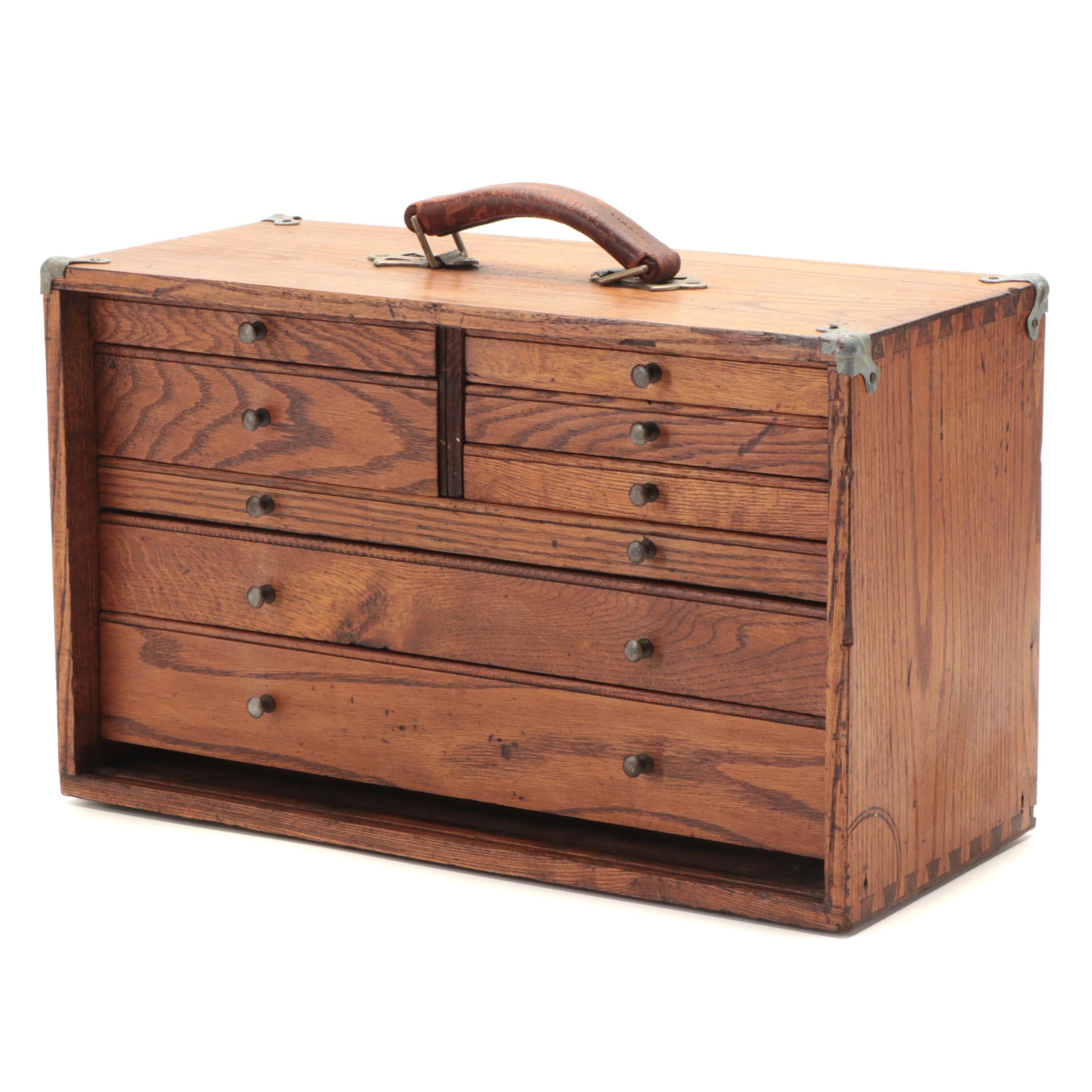 Oak Machinist's Tool Box