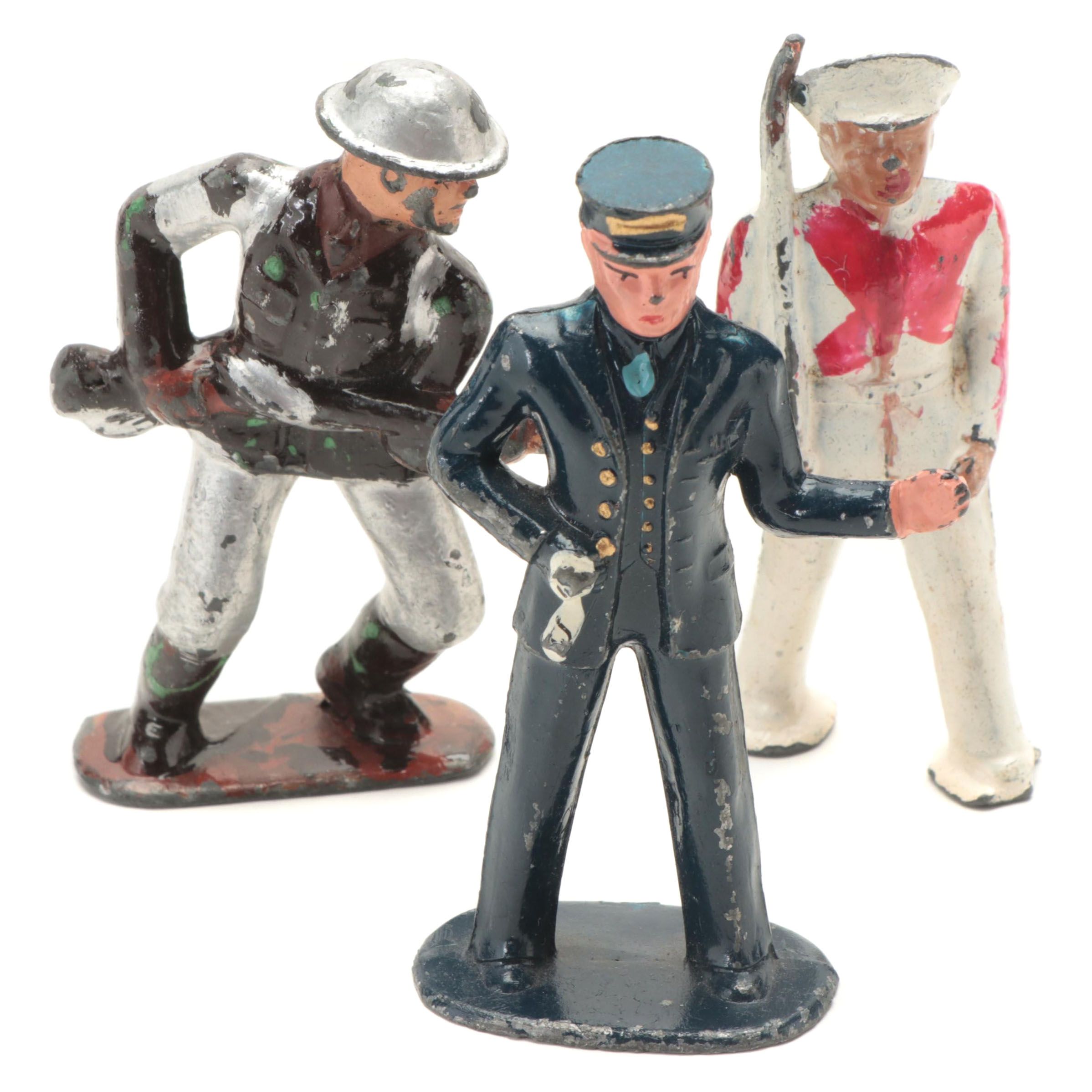 Hollow Cast Metal Toy Soldiers, Early to Mid-20th Century