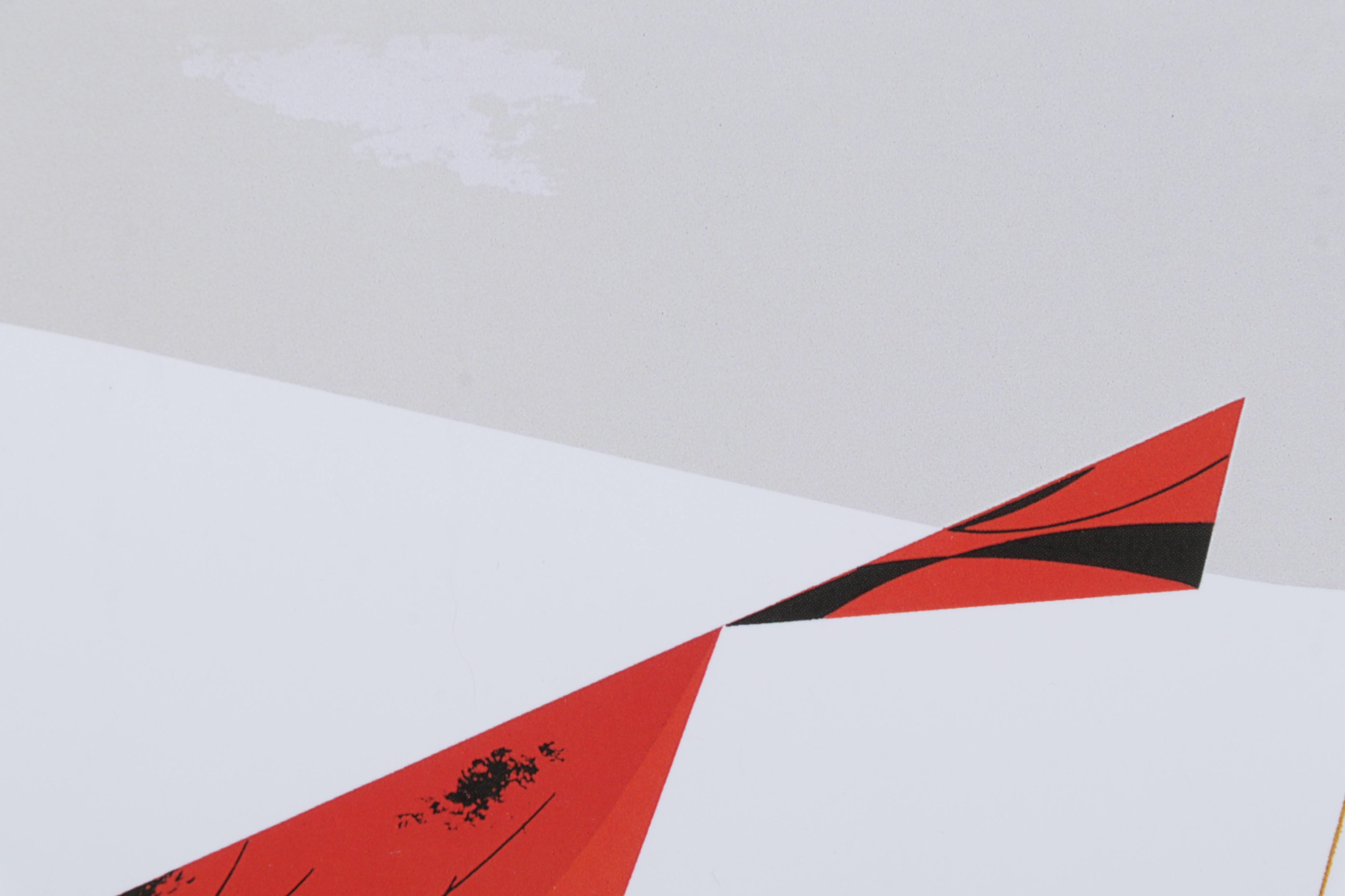 Offset Lithograph After Charley Harper "Cardinal Cuisine," circa 2002