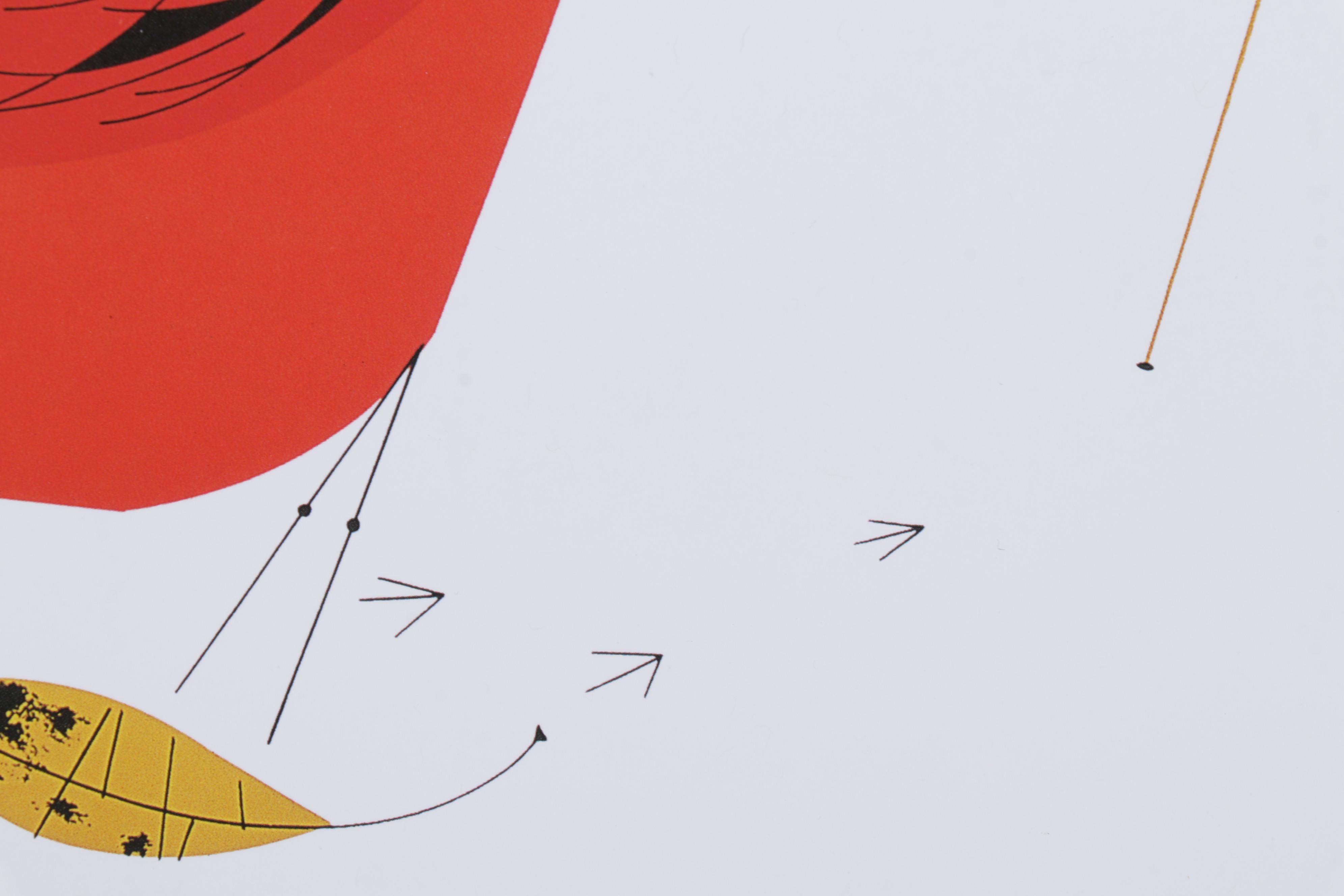 Offset Lithograph After Charley Harper "Cardinal Cuisine," circa 2002