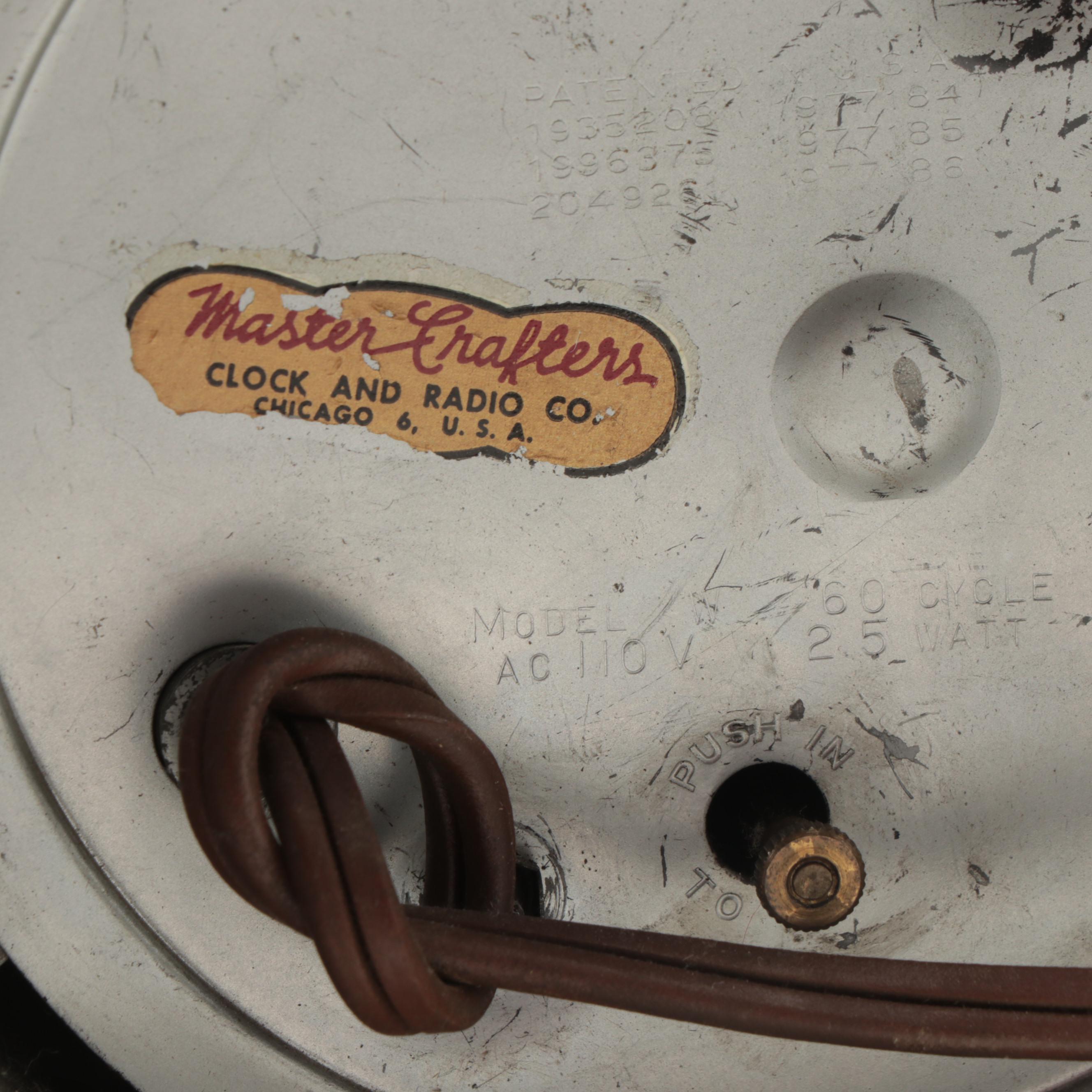 Sessions Mastercrafters "Flying Cloud" Electric Television Clock