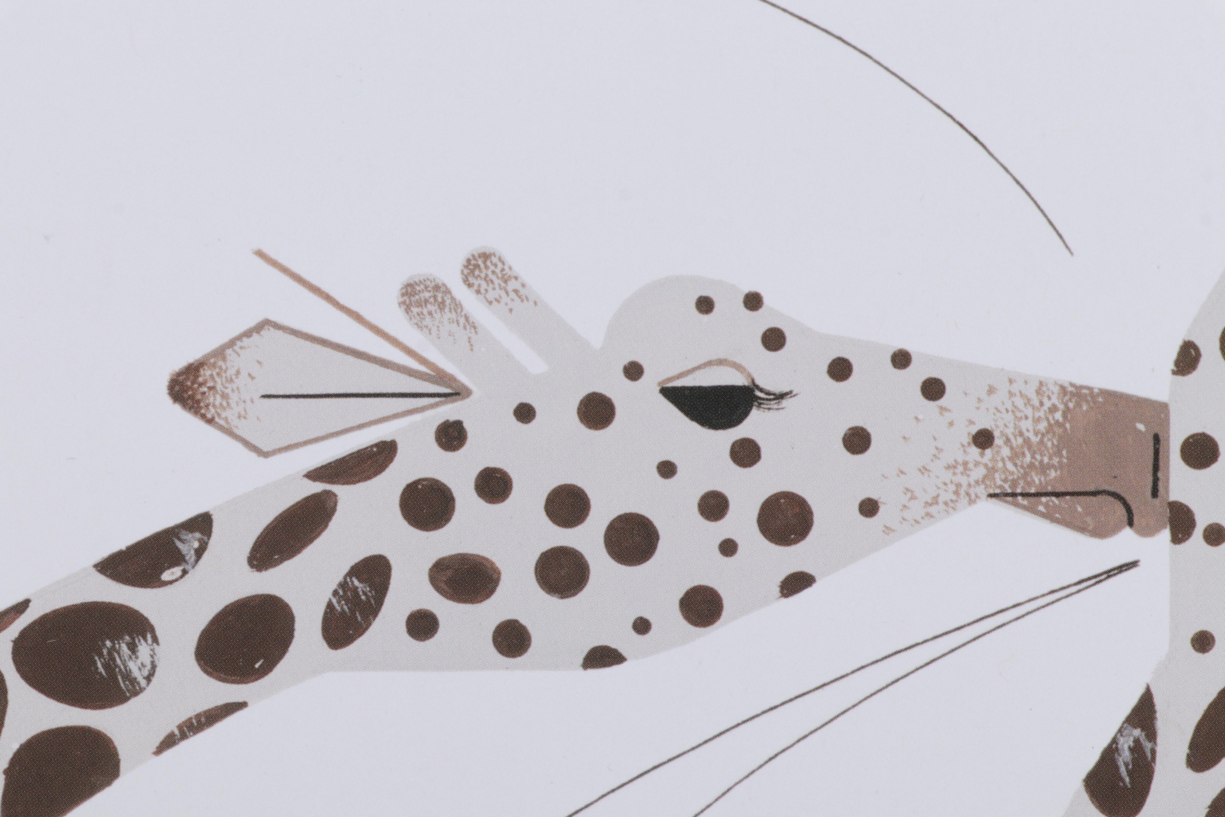 Offset Lithograph After Charley Harper "Neck and Neck," Circa 2009