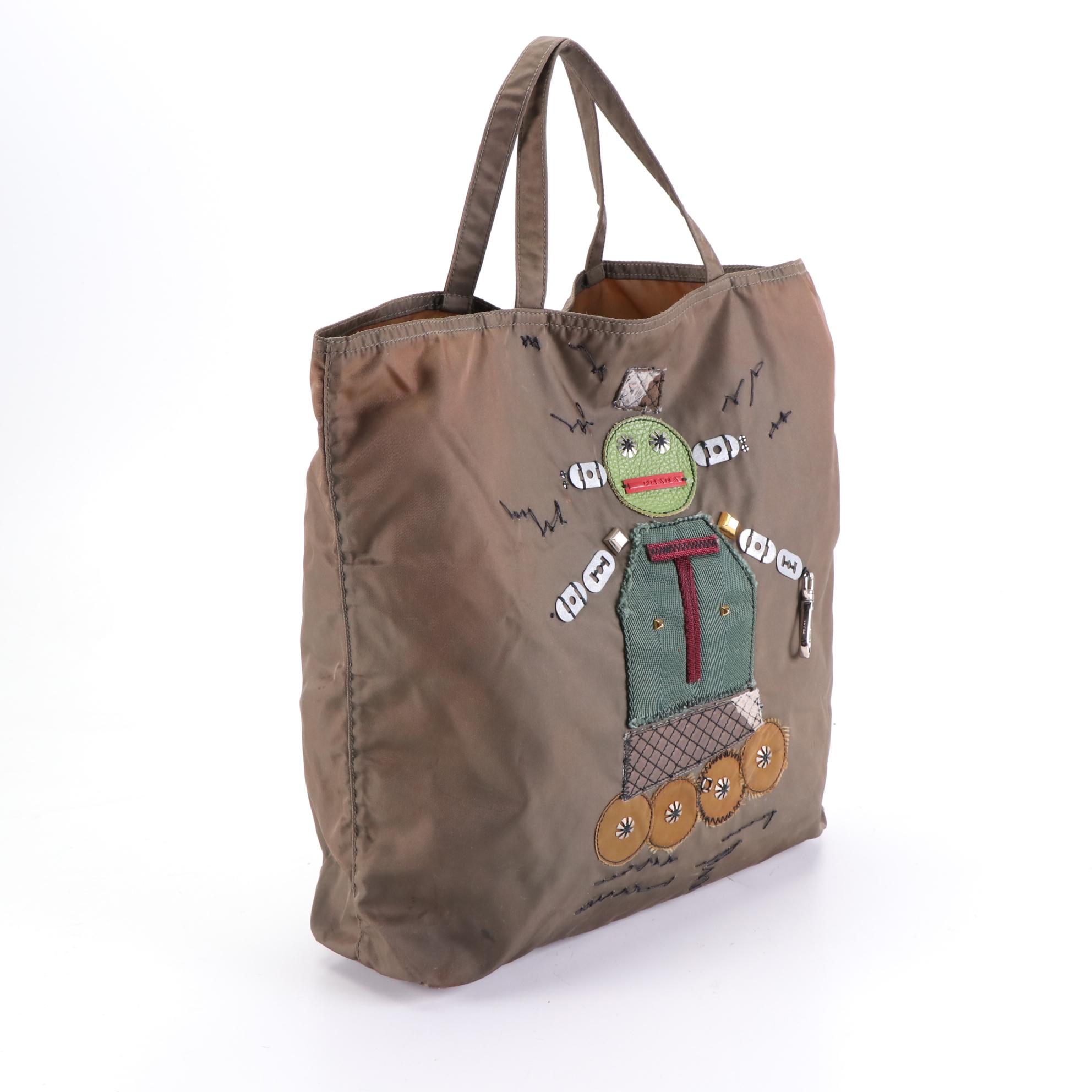 Prada Robot Shopper Tote in Tessuto Nylon