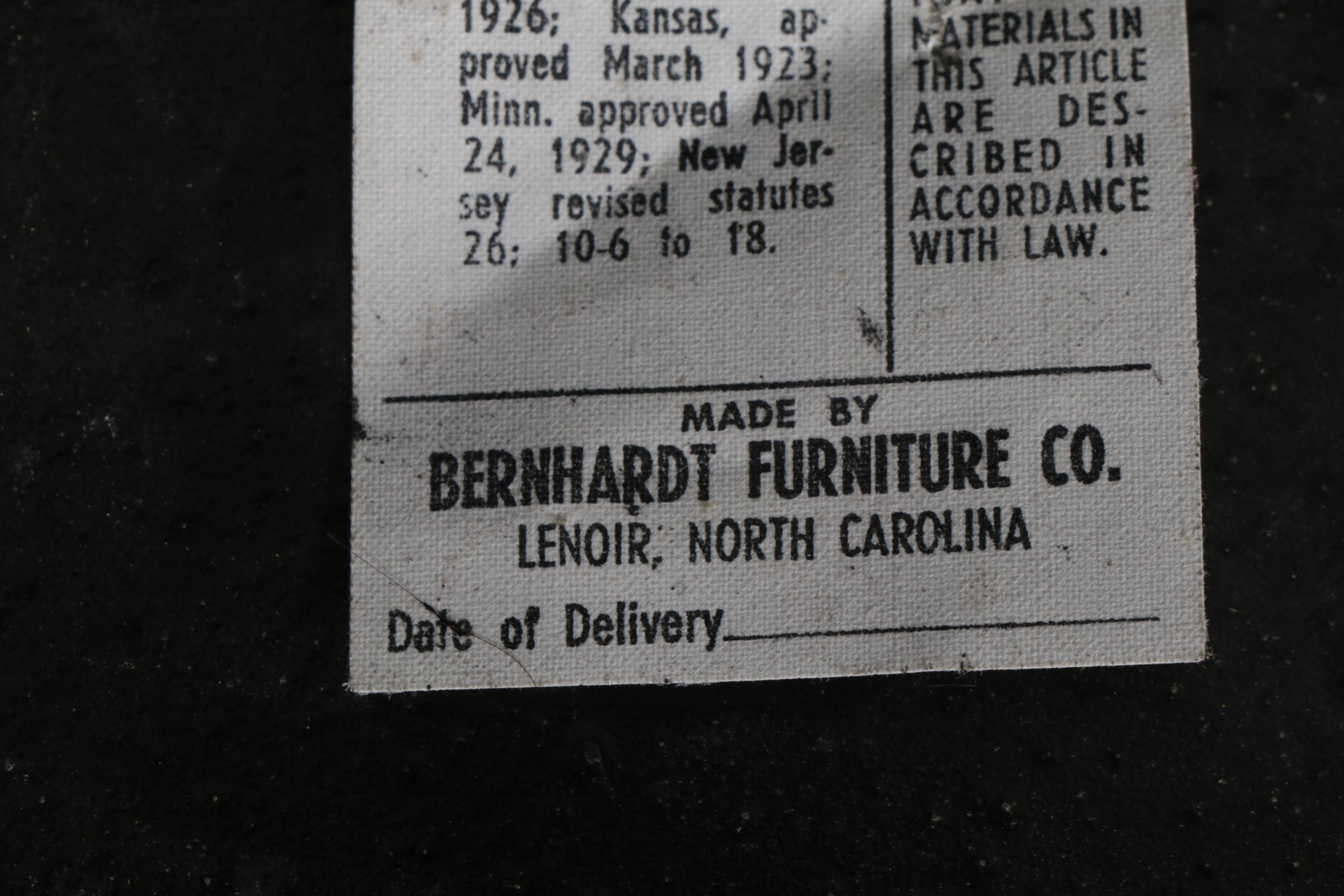 Campaign Style Ebonized Wood Daybed Sofa with Drawers, Late 20th Century