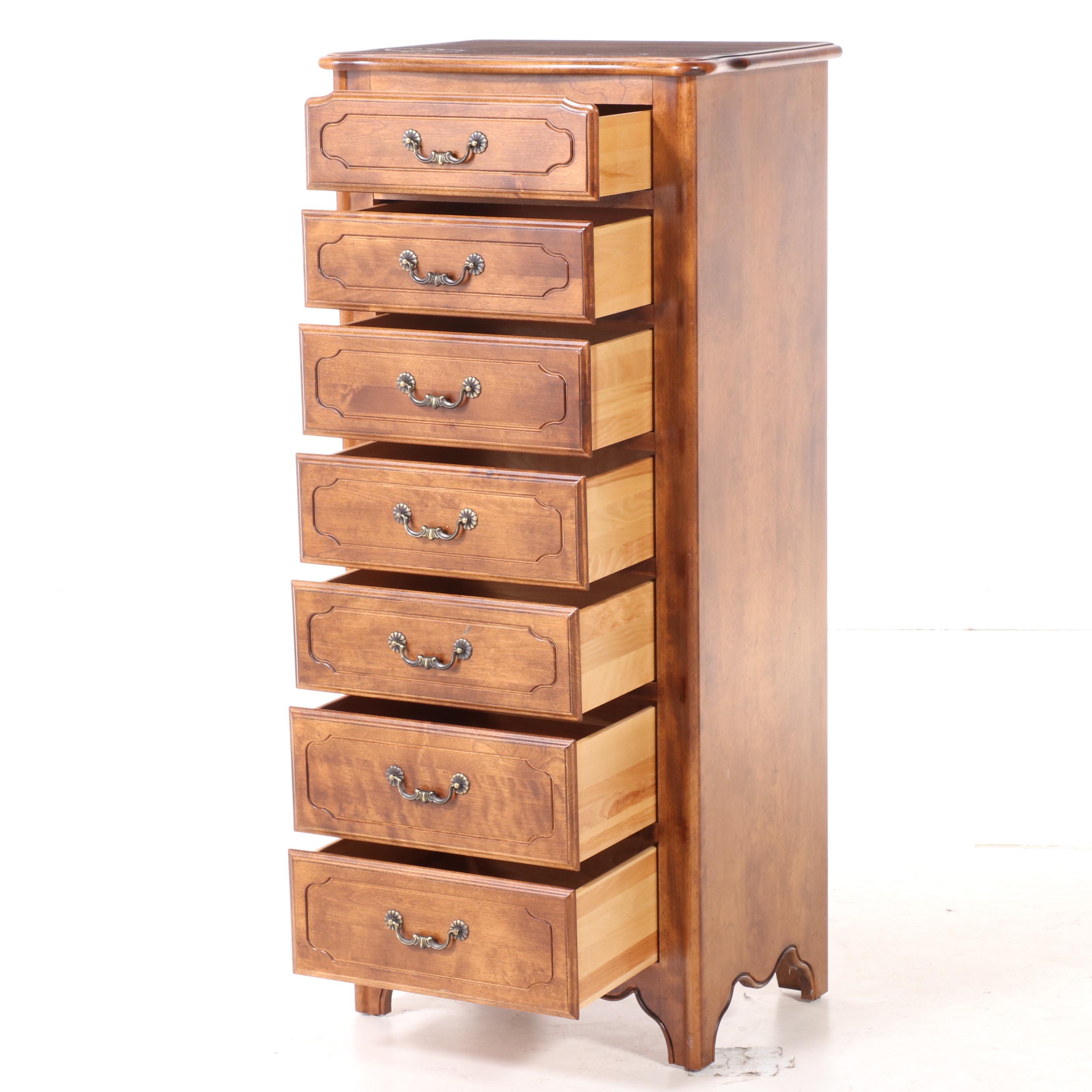 Ethan Allen French Provincial Style Maple Semanier, Late 20th Century