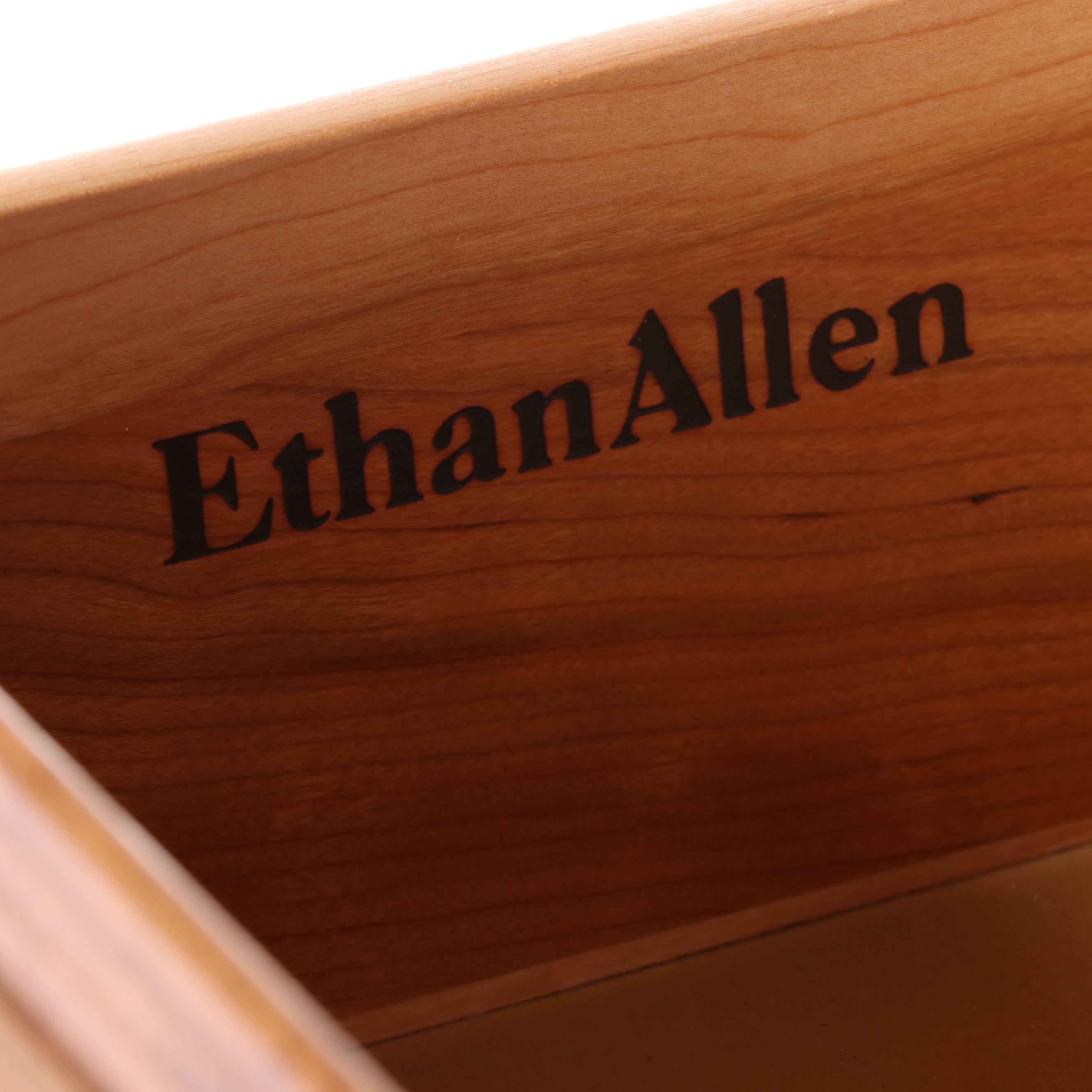 Ethan Allen French Provincial Style Maple Semanier, Late 20th Century