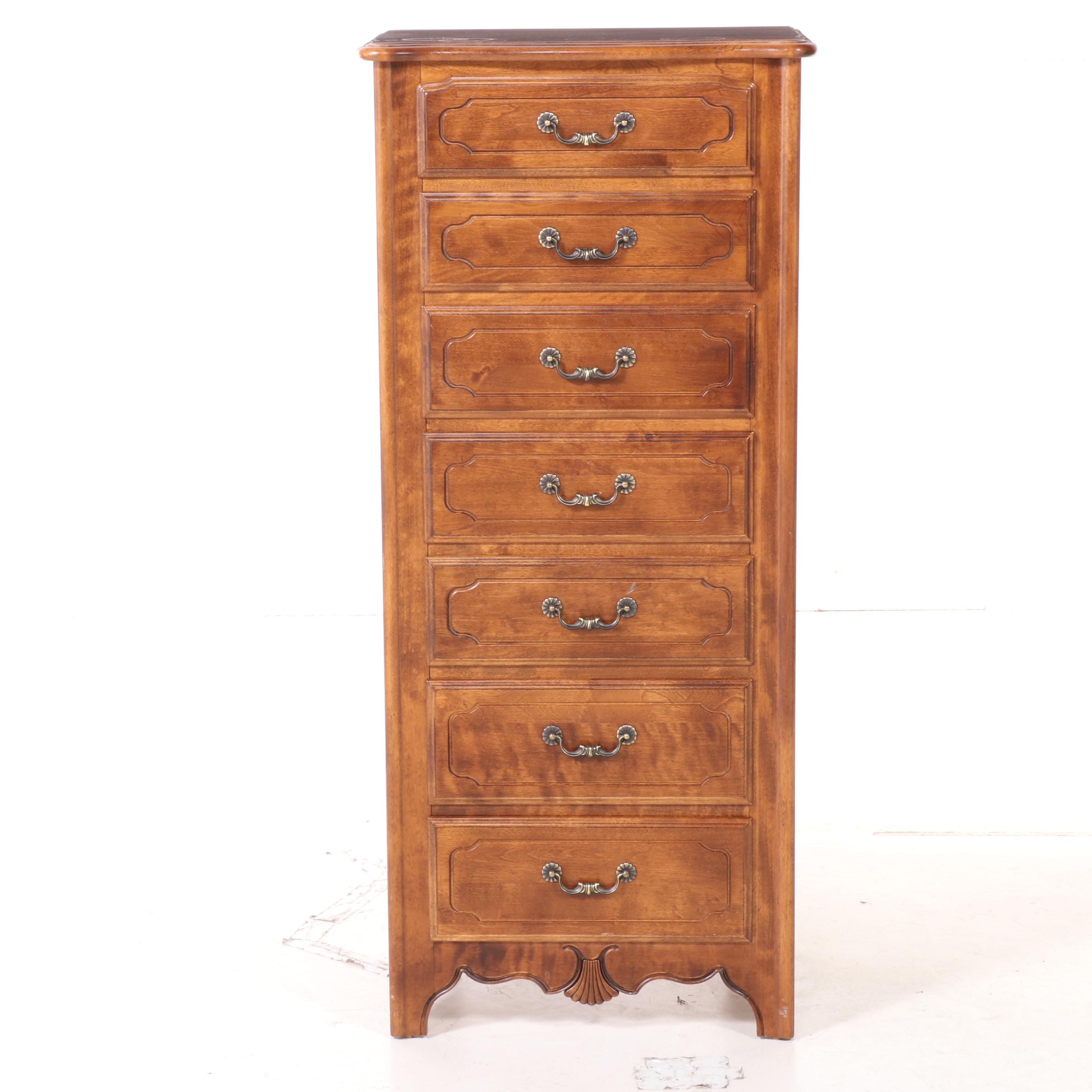 Ethan Allen French Provincial Style Maple Semanier, Late 20th Century
