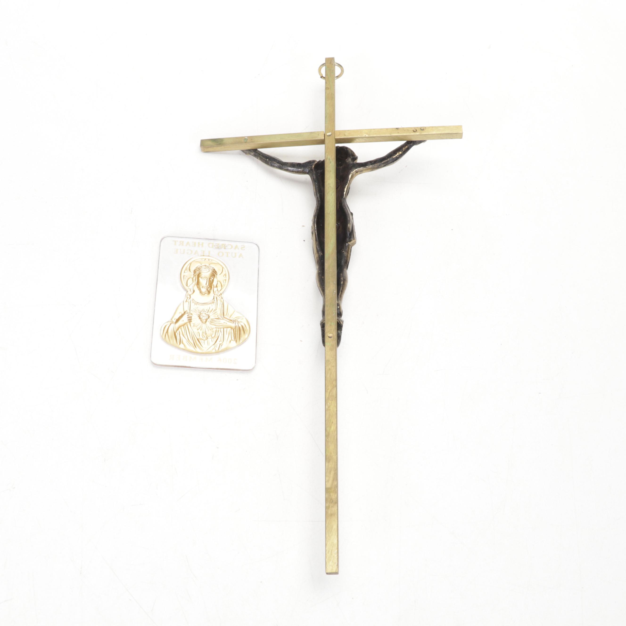 Brass Crucifix, Wall Hanging, Figurine, and More Catholic Collectibles
