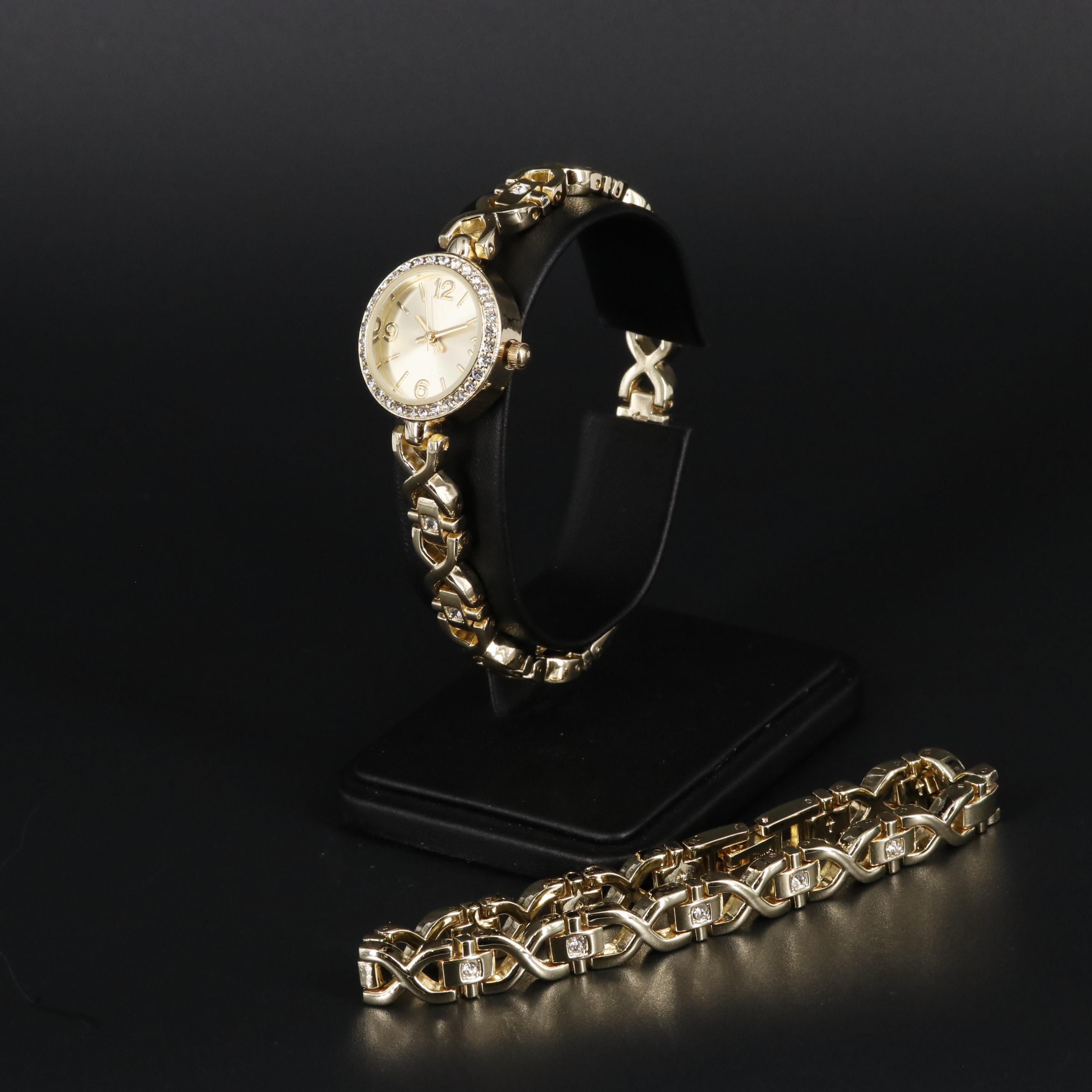 Chain Bracelet and Watch Set