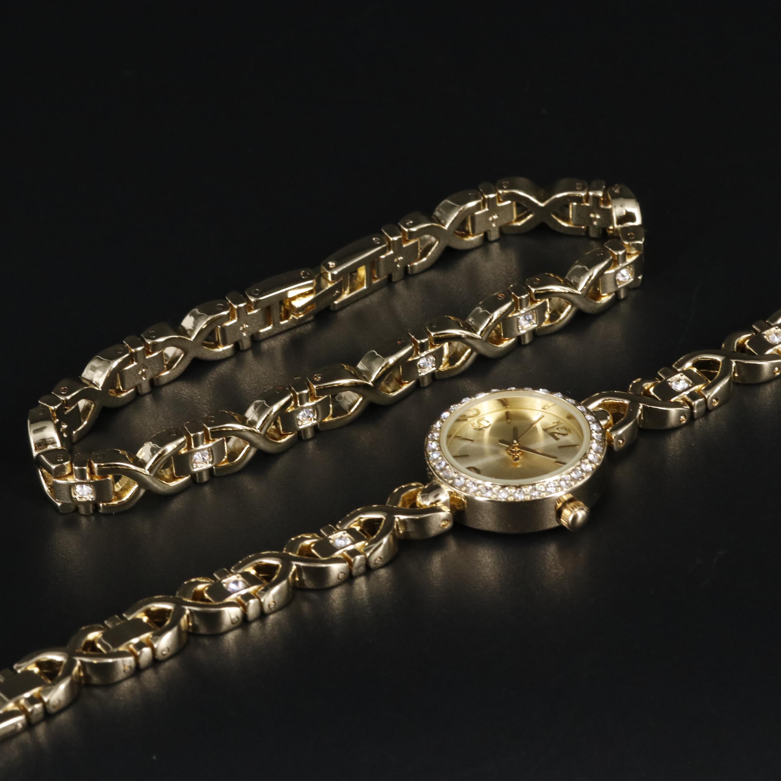 Chain Bracelet and Watch Set