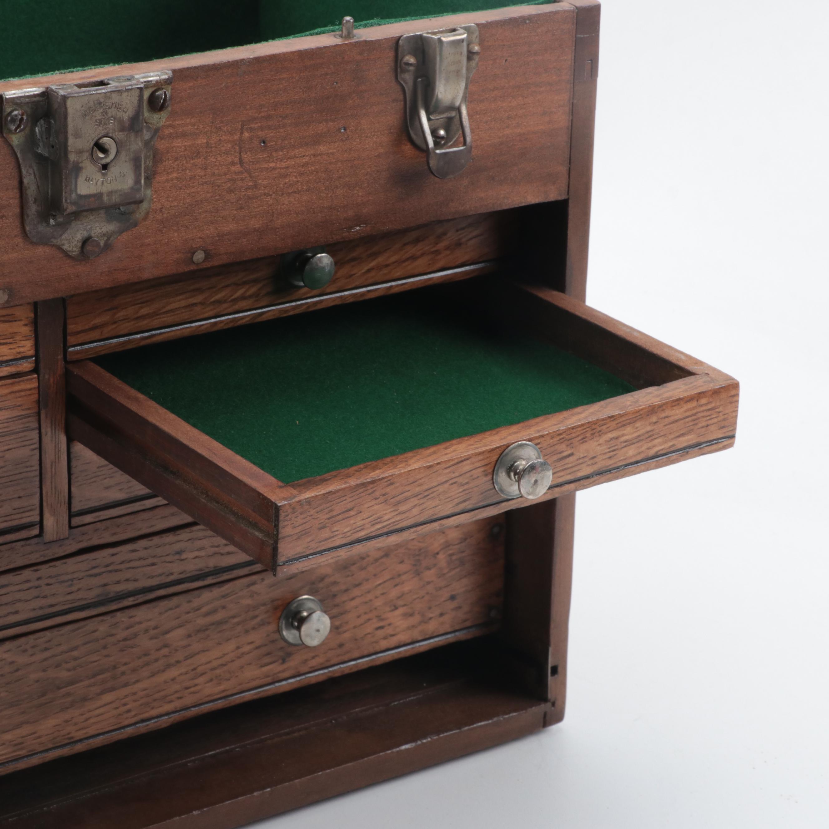 H. Gerstner & Sons Oak Wood Tool Chest