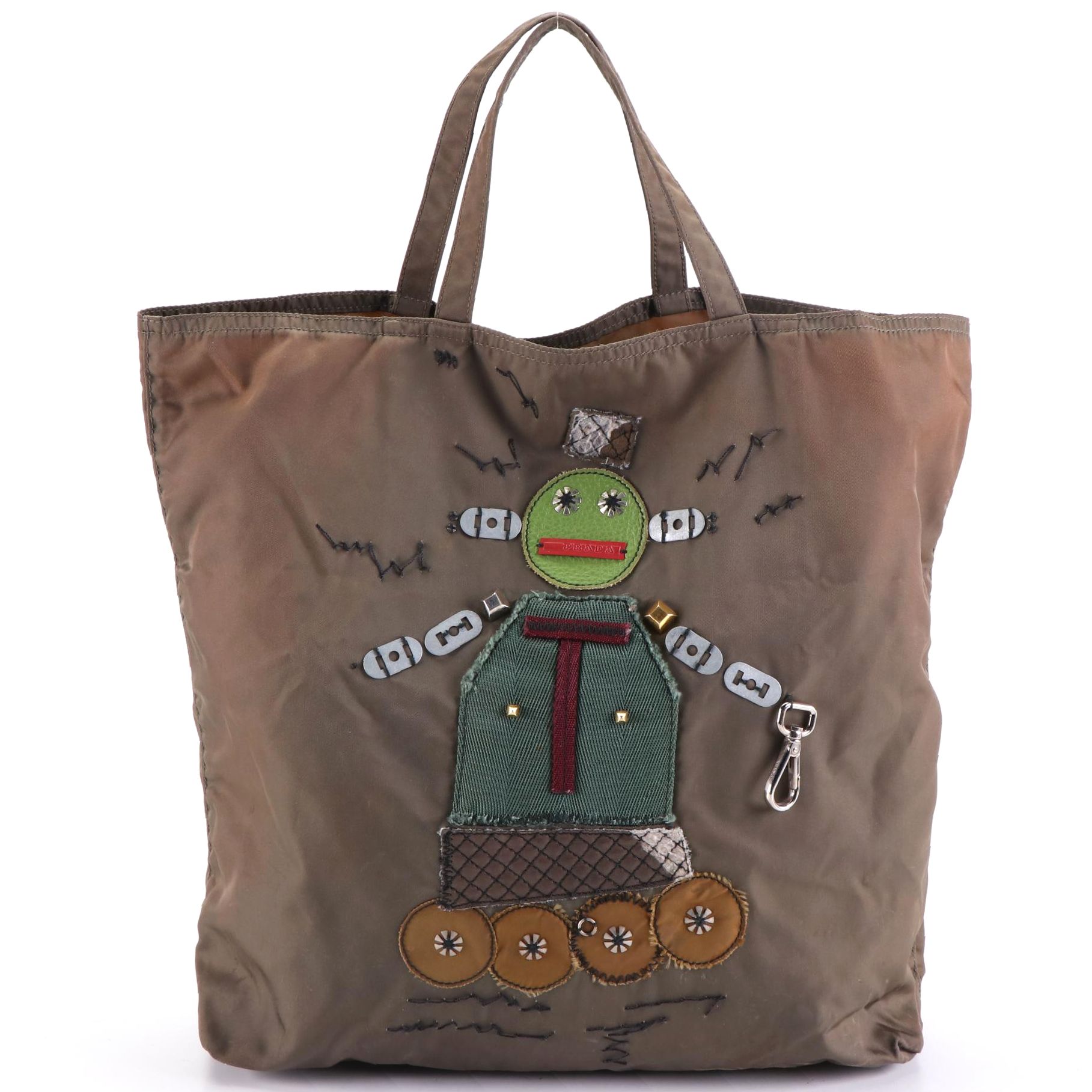 Prada Robot Shopper Tote in Tessuto Nylon