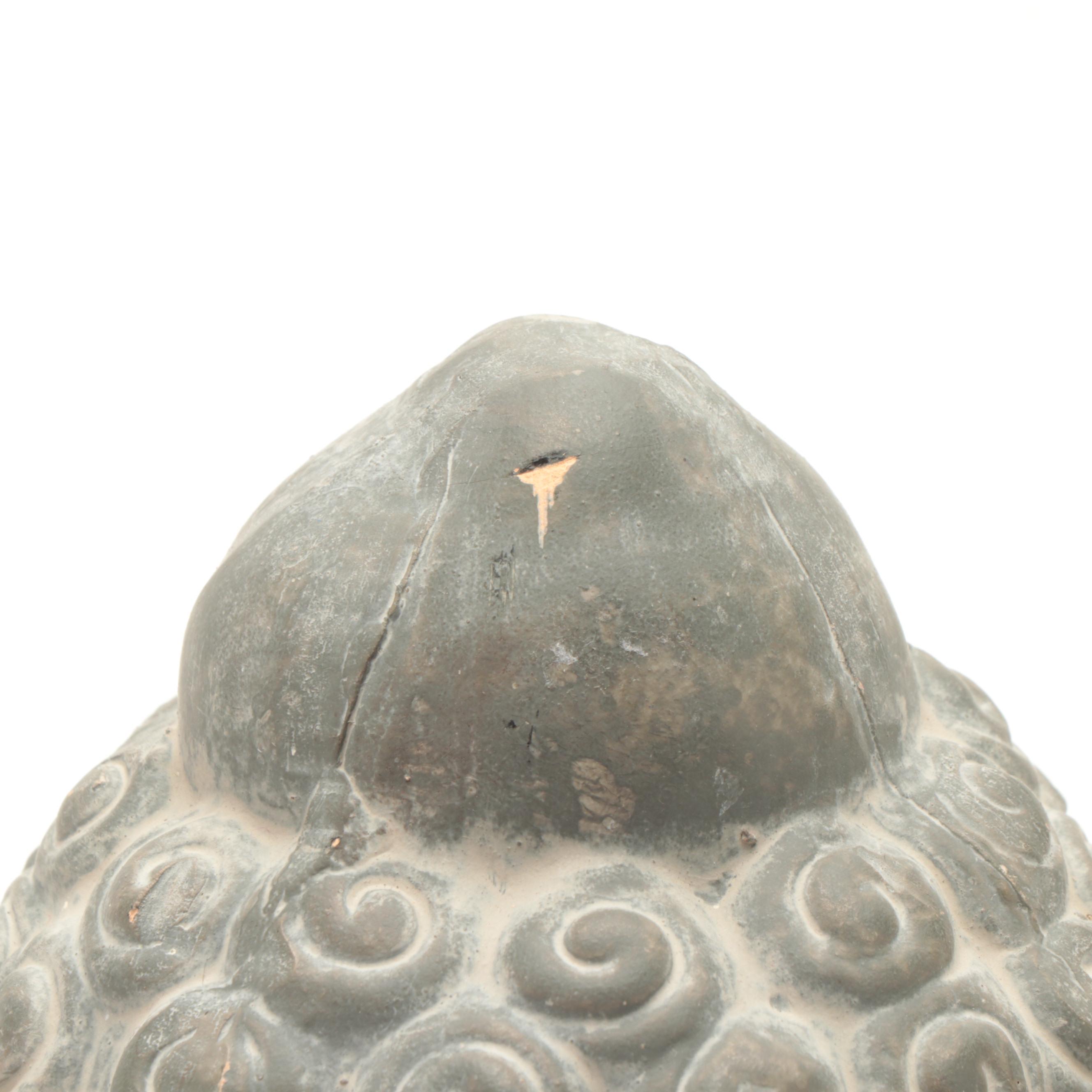 Patinated Cast Plaster Gautama Buddha Head