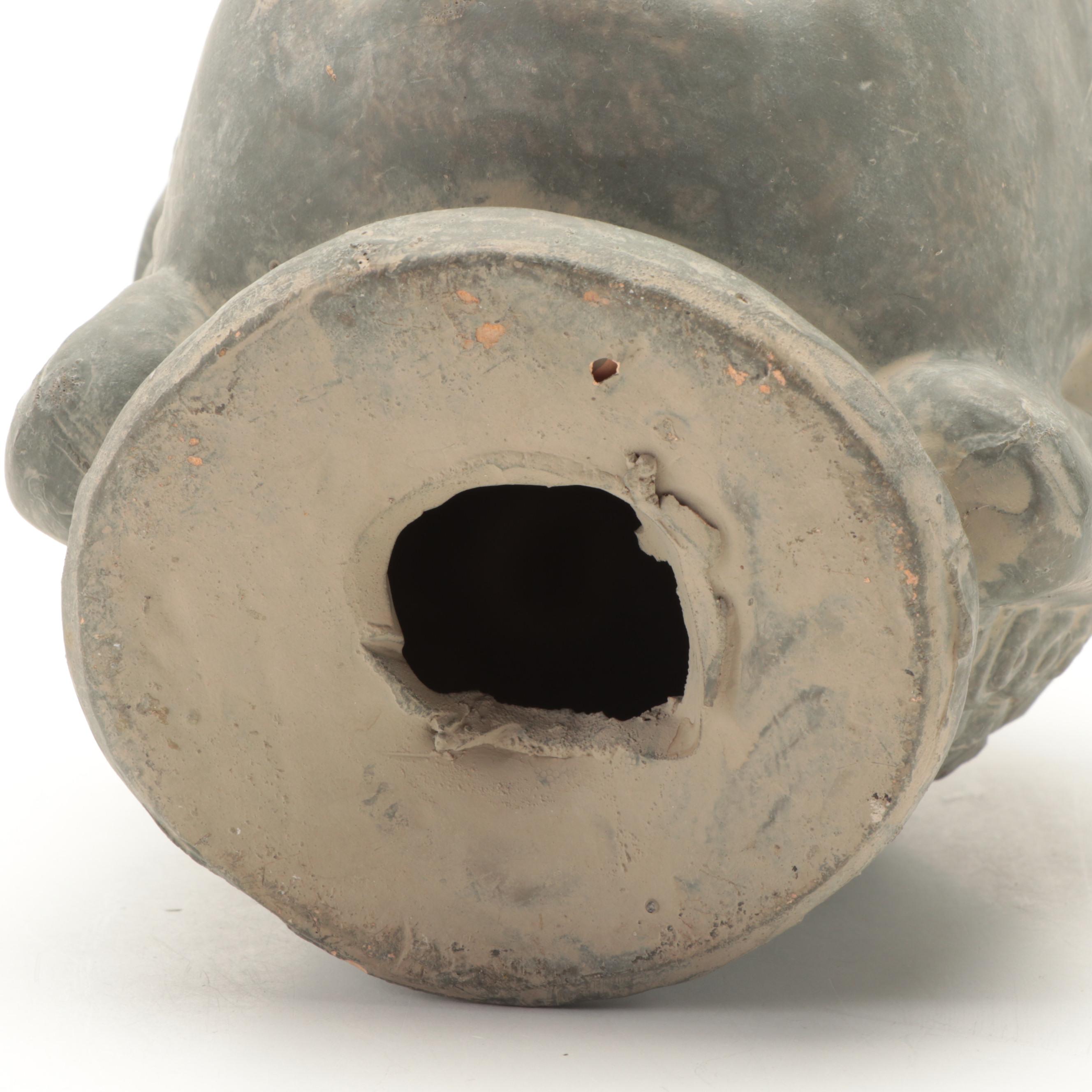 Patinated Cast Plaster Gautama Buddha Head