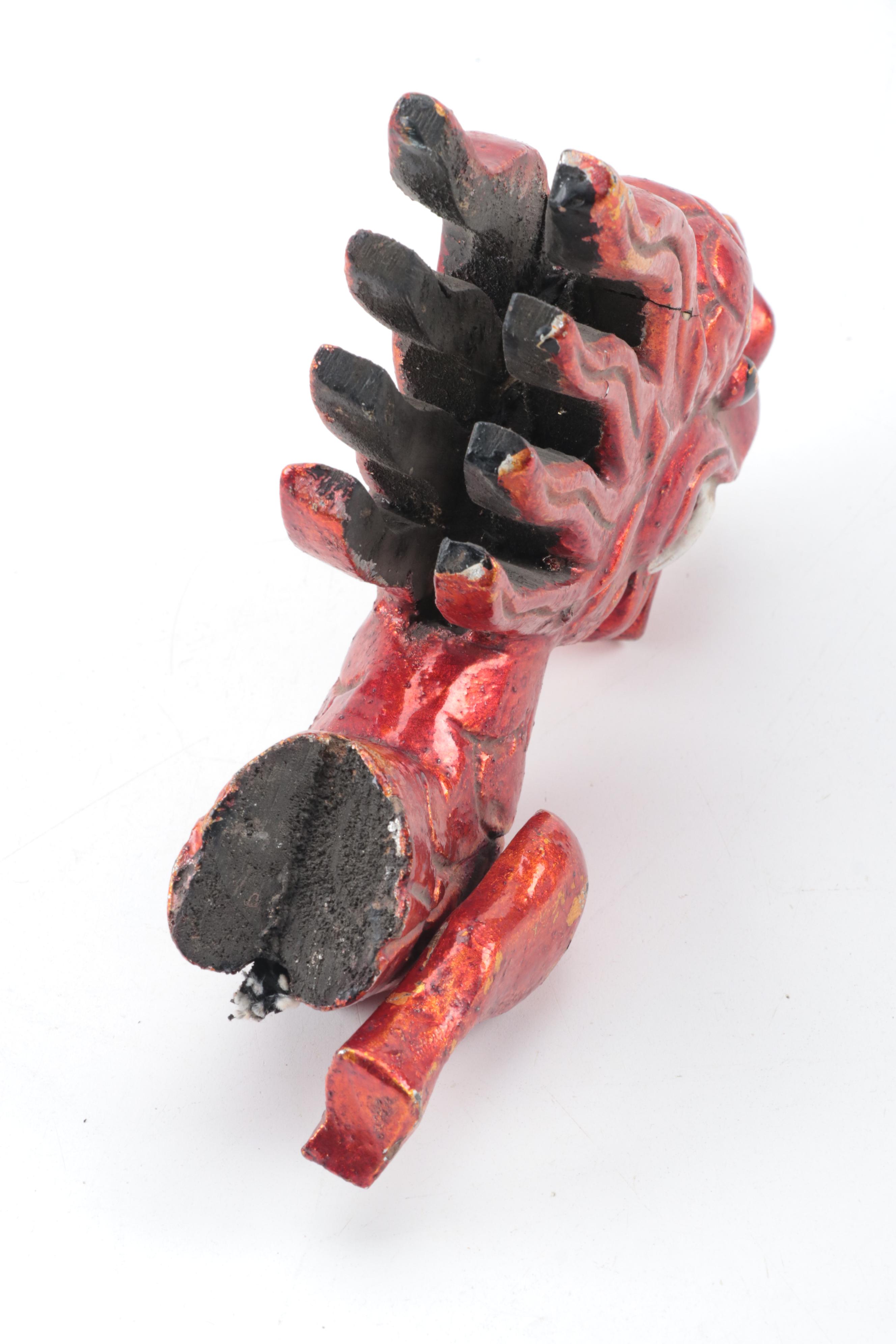 Vietnamese Carved Wood Dragon Water Puppet, Late 20th Century