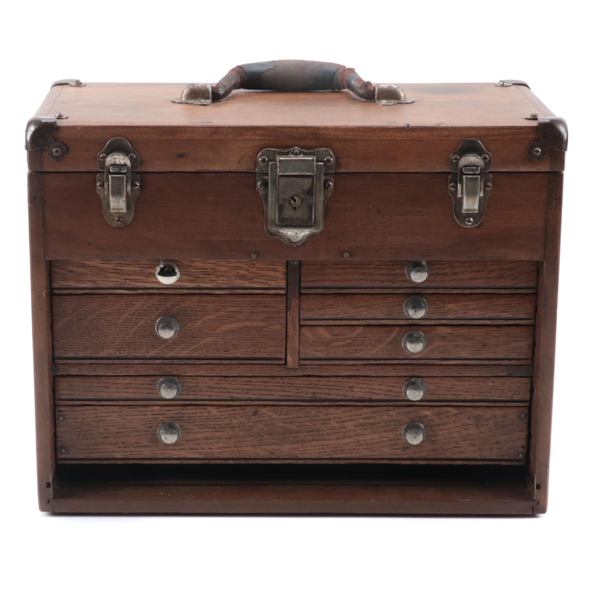 H. Gerstner & Sons Oak Wood Tool Chest