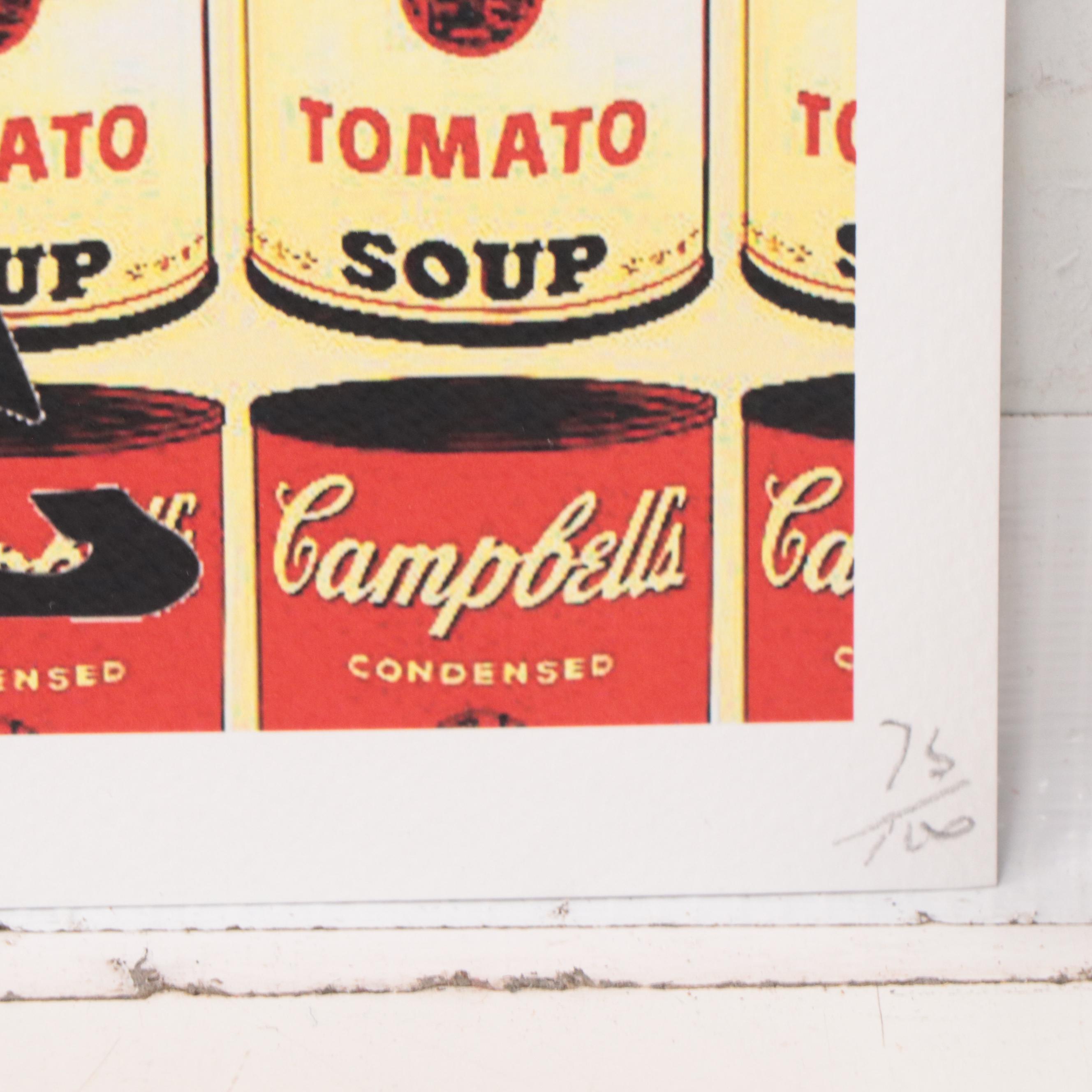 Death NYC Pop Art Graphic Prints of Banksy Campbell's Soup, 2022