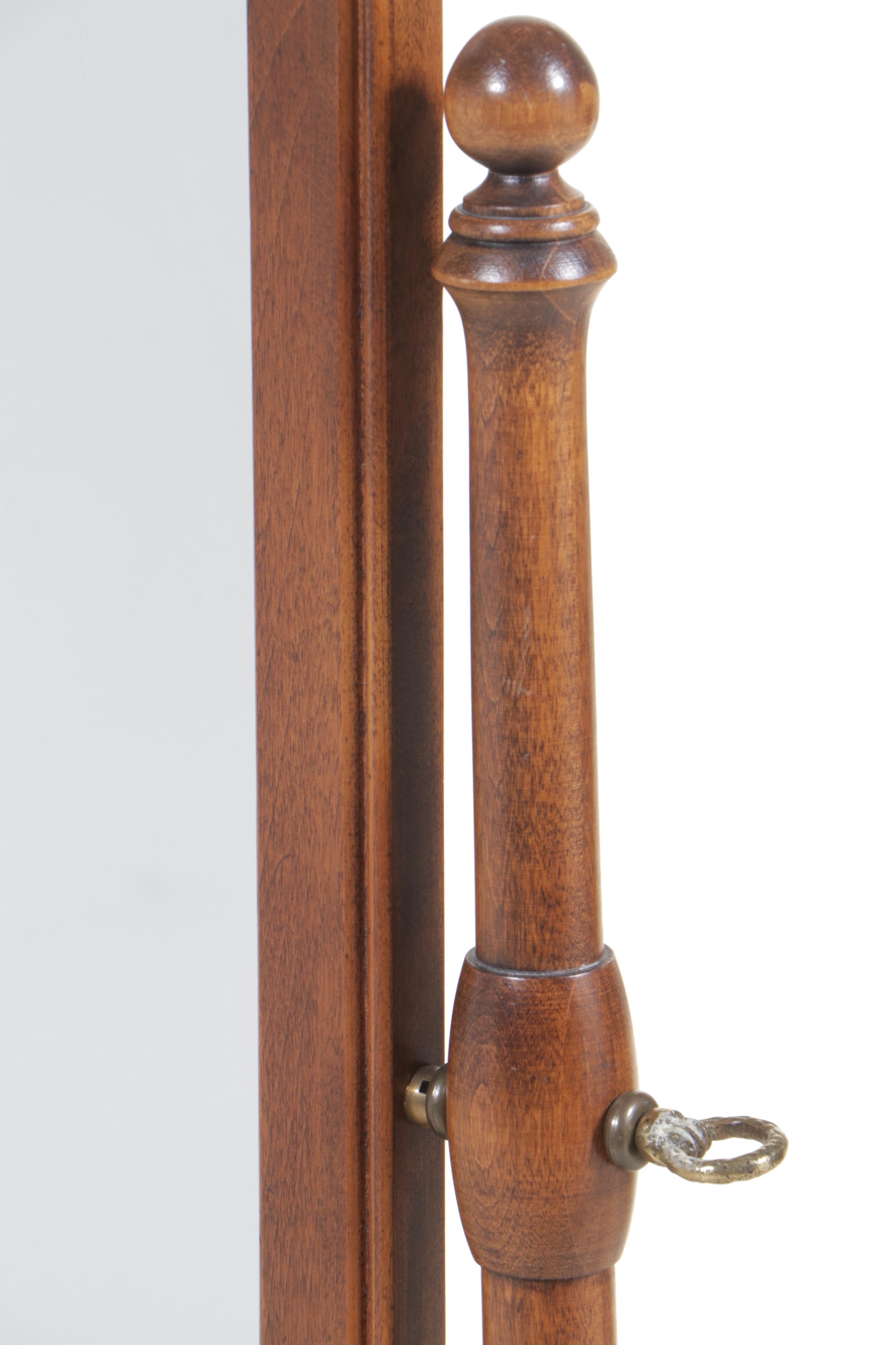 Ethan Allen French Provincial Style Maple Cheval Mirror, Late 20th Century