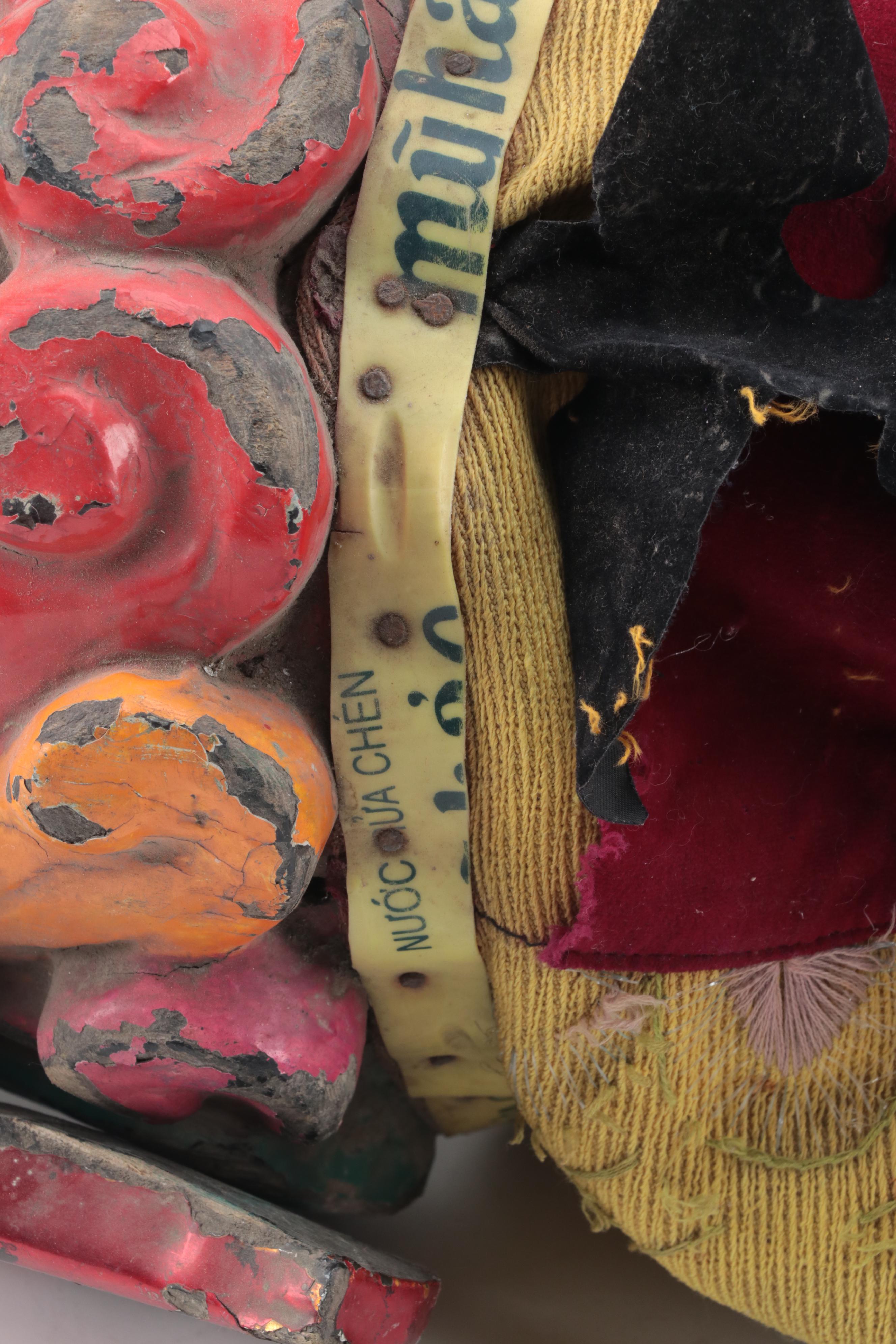 Vietnamese Carved Wood Dragon Water Puppet, Late 20th Century