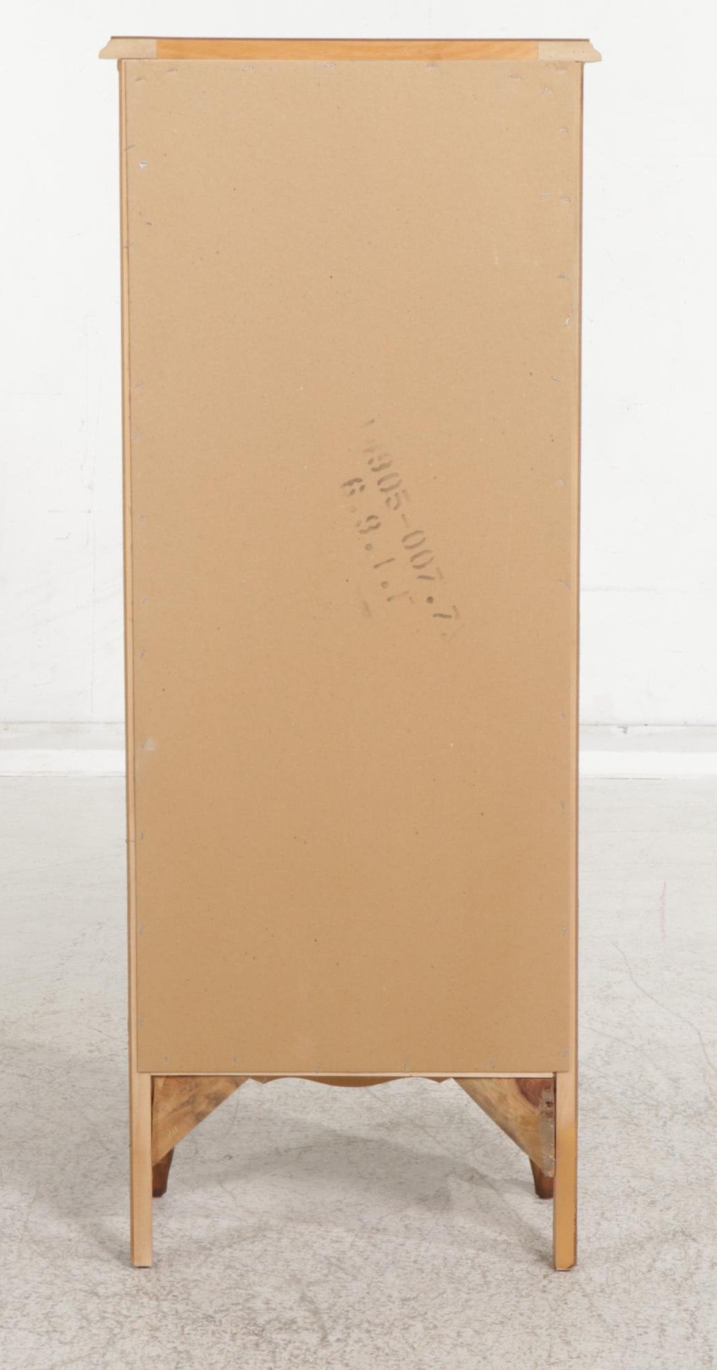 French Provincial Style Oak Laminate Five-Drawer Lingerie Chest, Late 20th C.