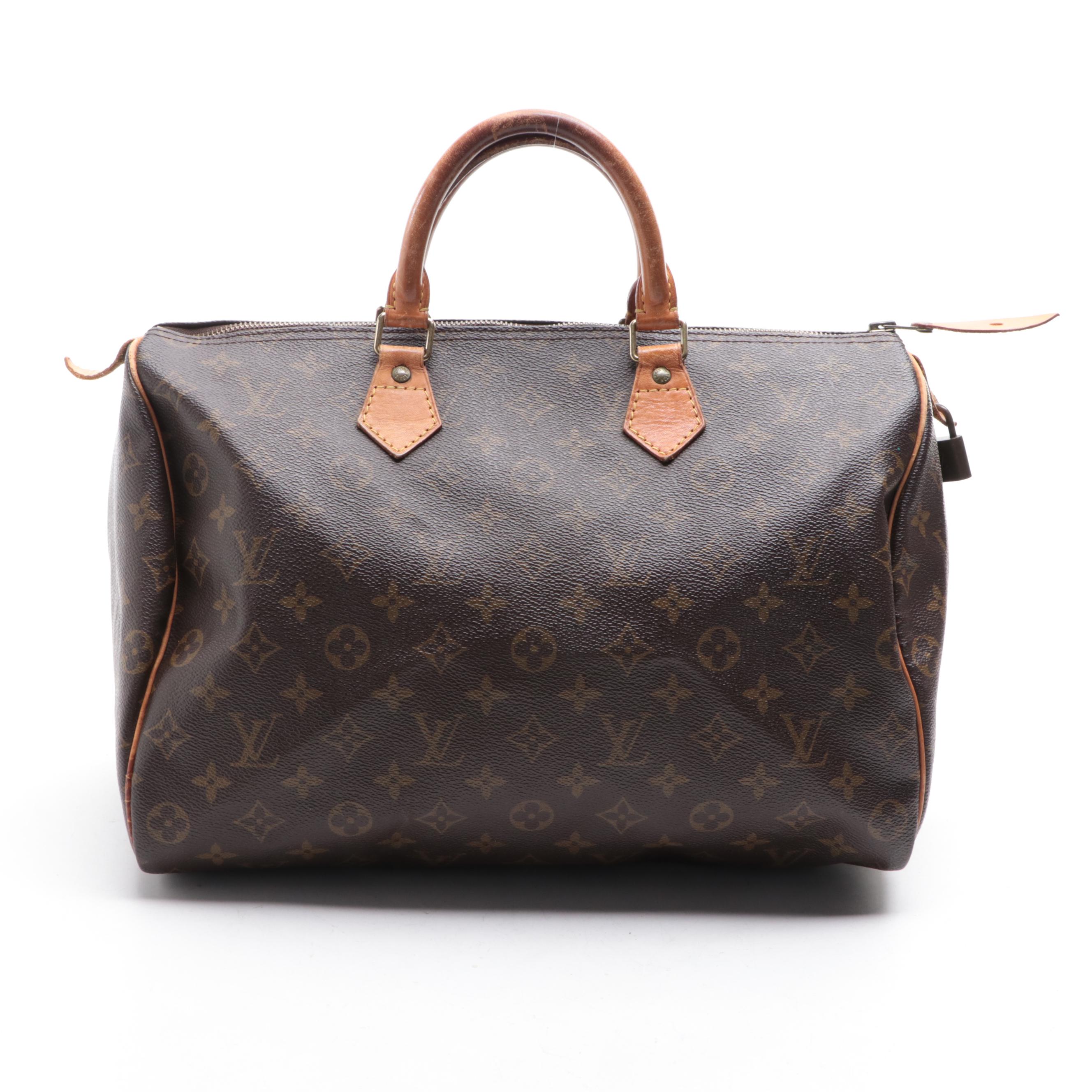 Louis Vuitton Speedy 35 in Monogram Canvas and Vachetta Leather