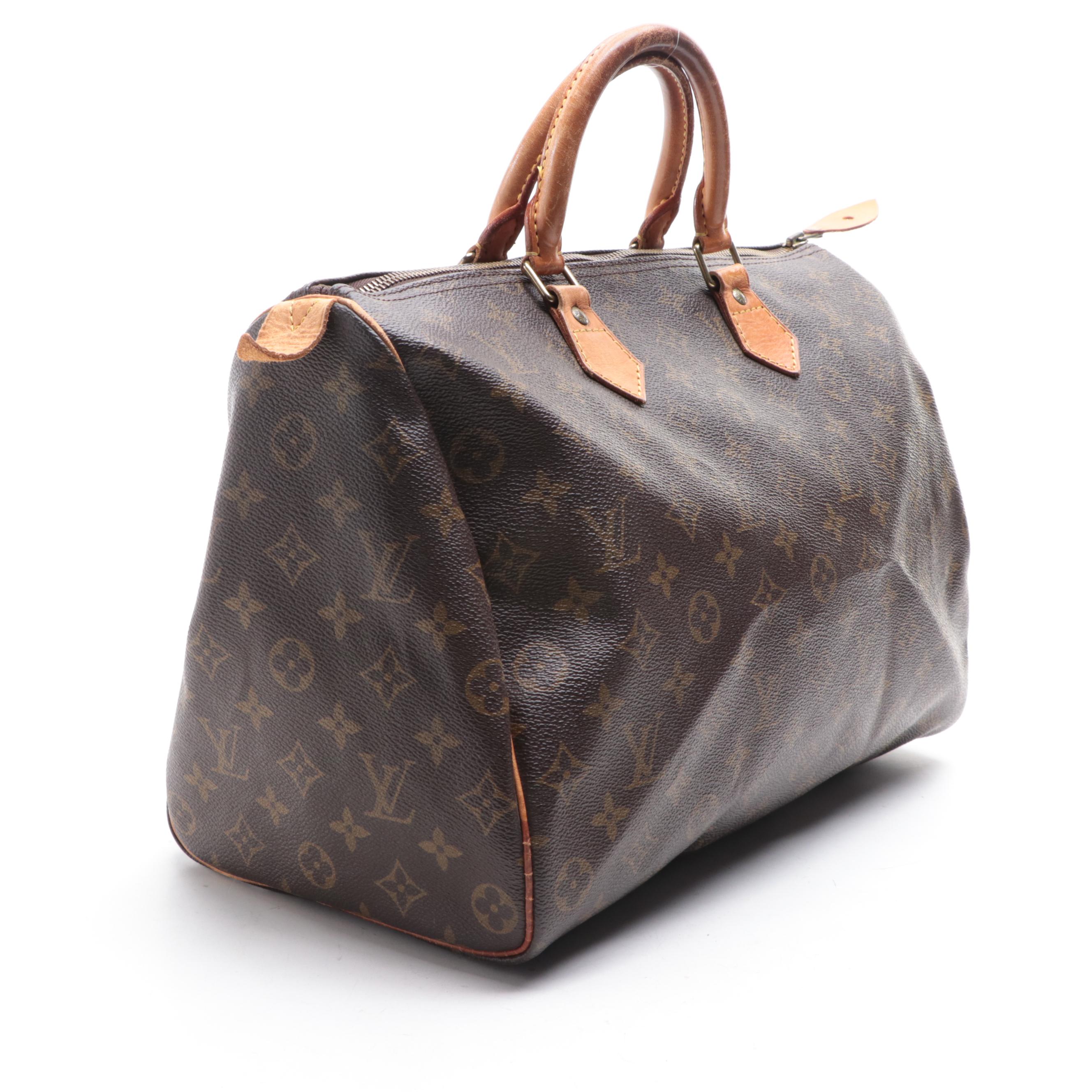 Louis Vuitton Speedy 35 in Monogram Canvas and Vachetta Leather