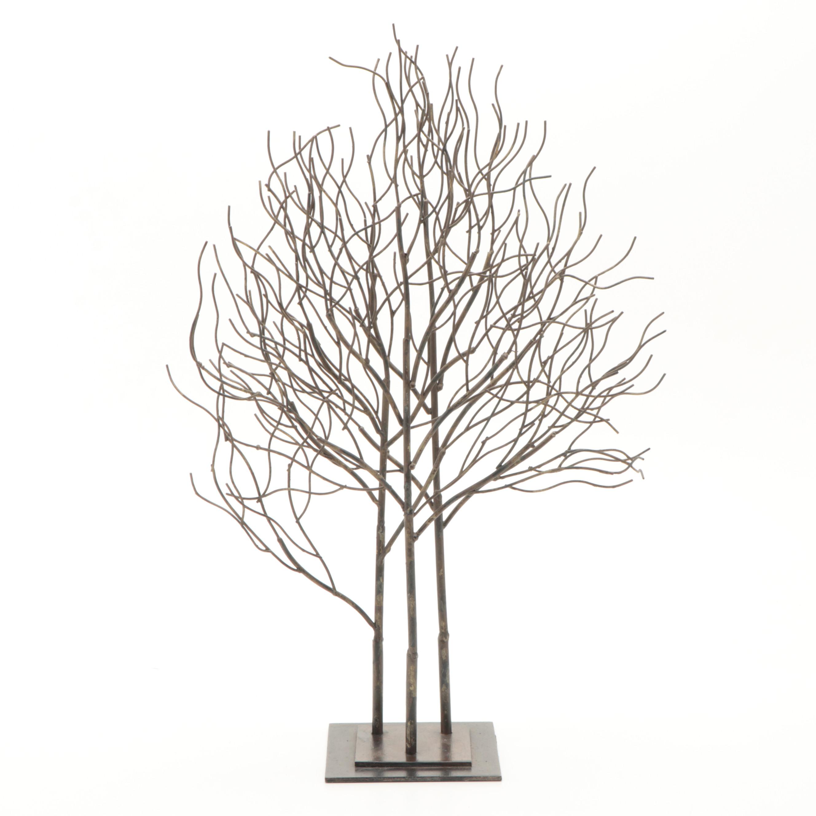 Metal Trees on Base Table Decor