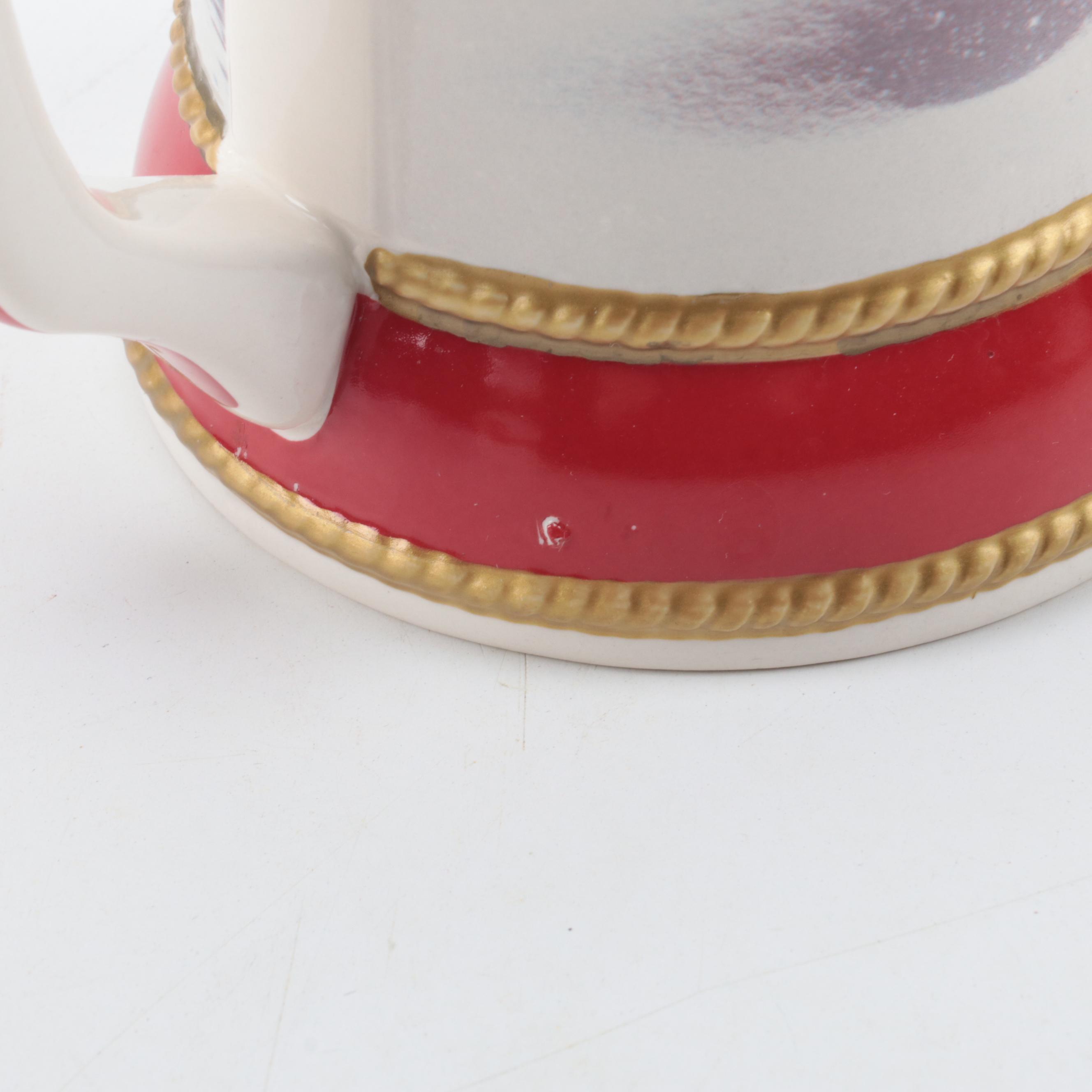 Anheuser-Busch Budweiser Holiday Ceramic Beer Steins