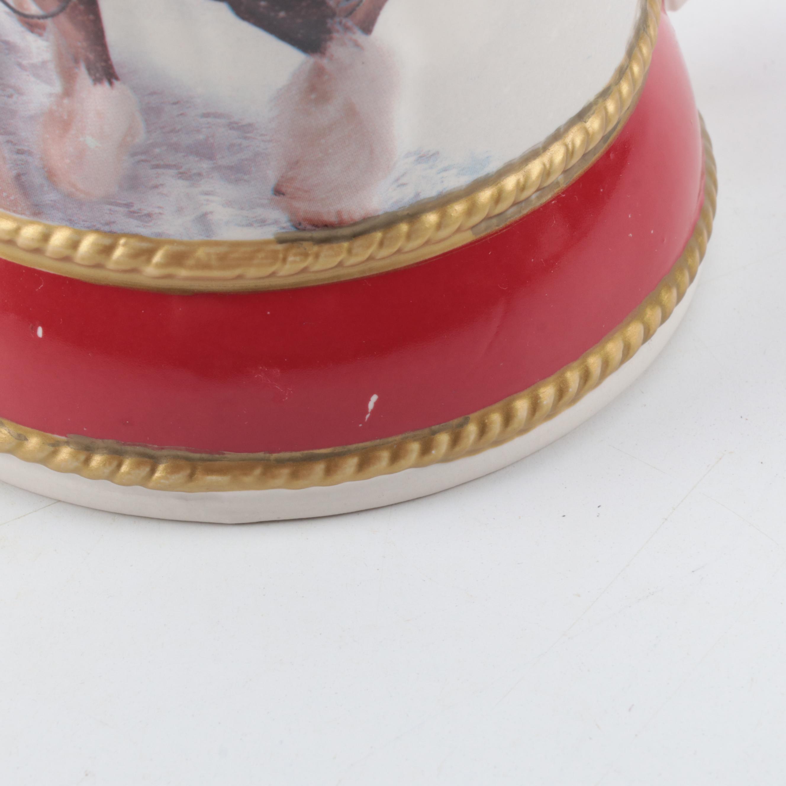 Anheuser-Busch Budweiser Holiday Ceramic Beer Steins