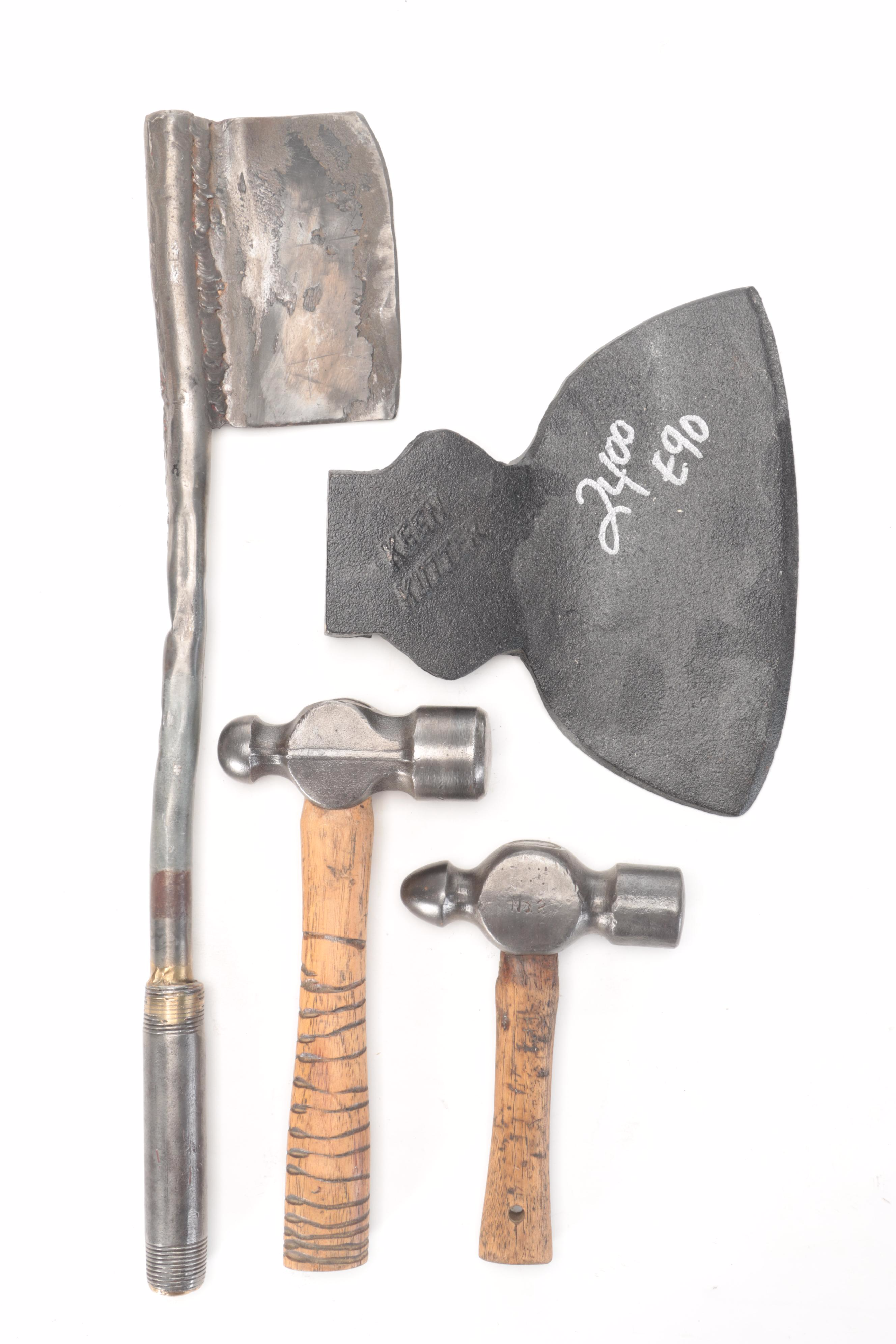 Ball Peen Hammers, Pipe Wrenches, Pickaxe Head, Spirit Level