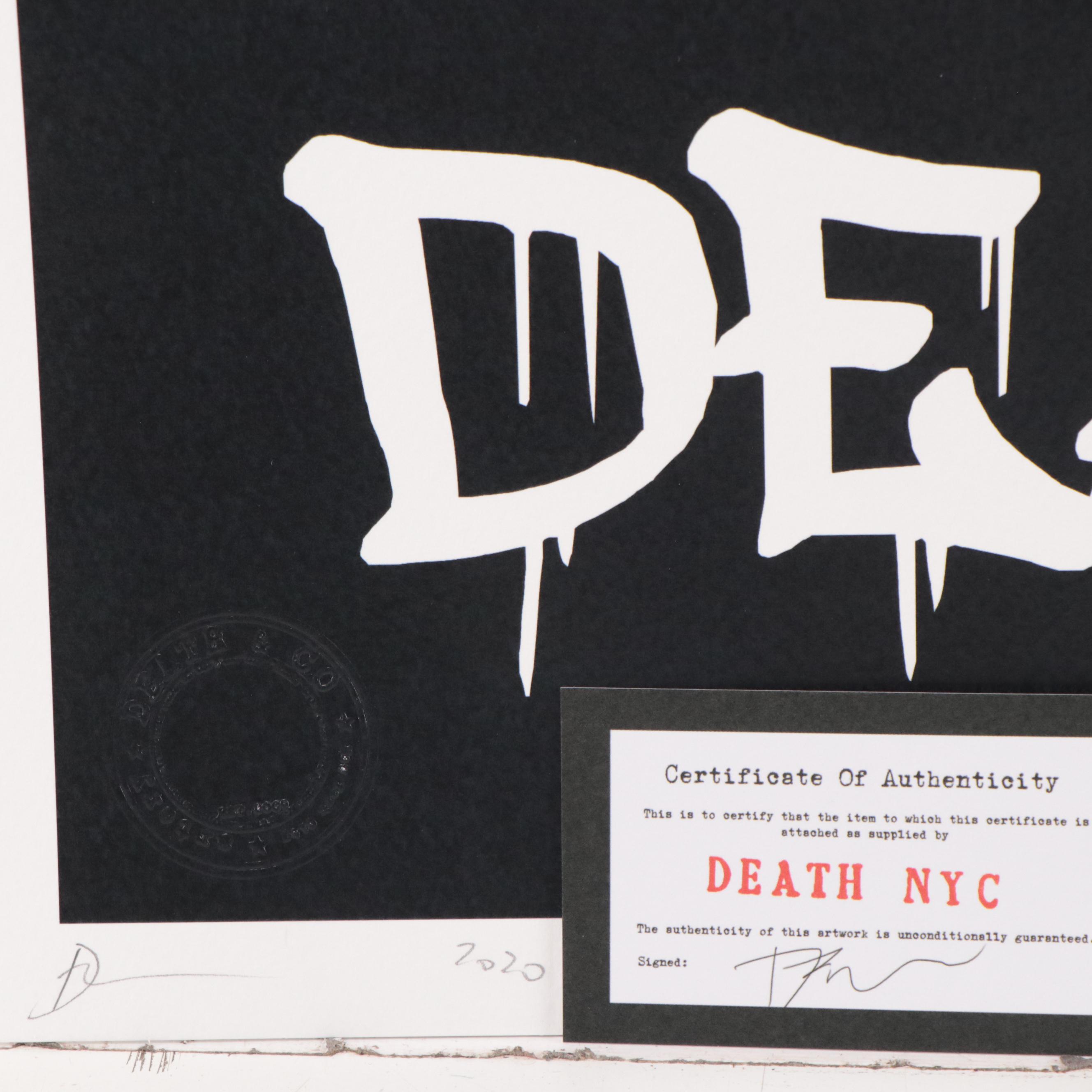 Death NYC Pop Art Graphic Print of Murakami Batman, 2020