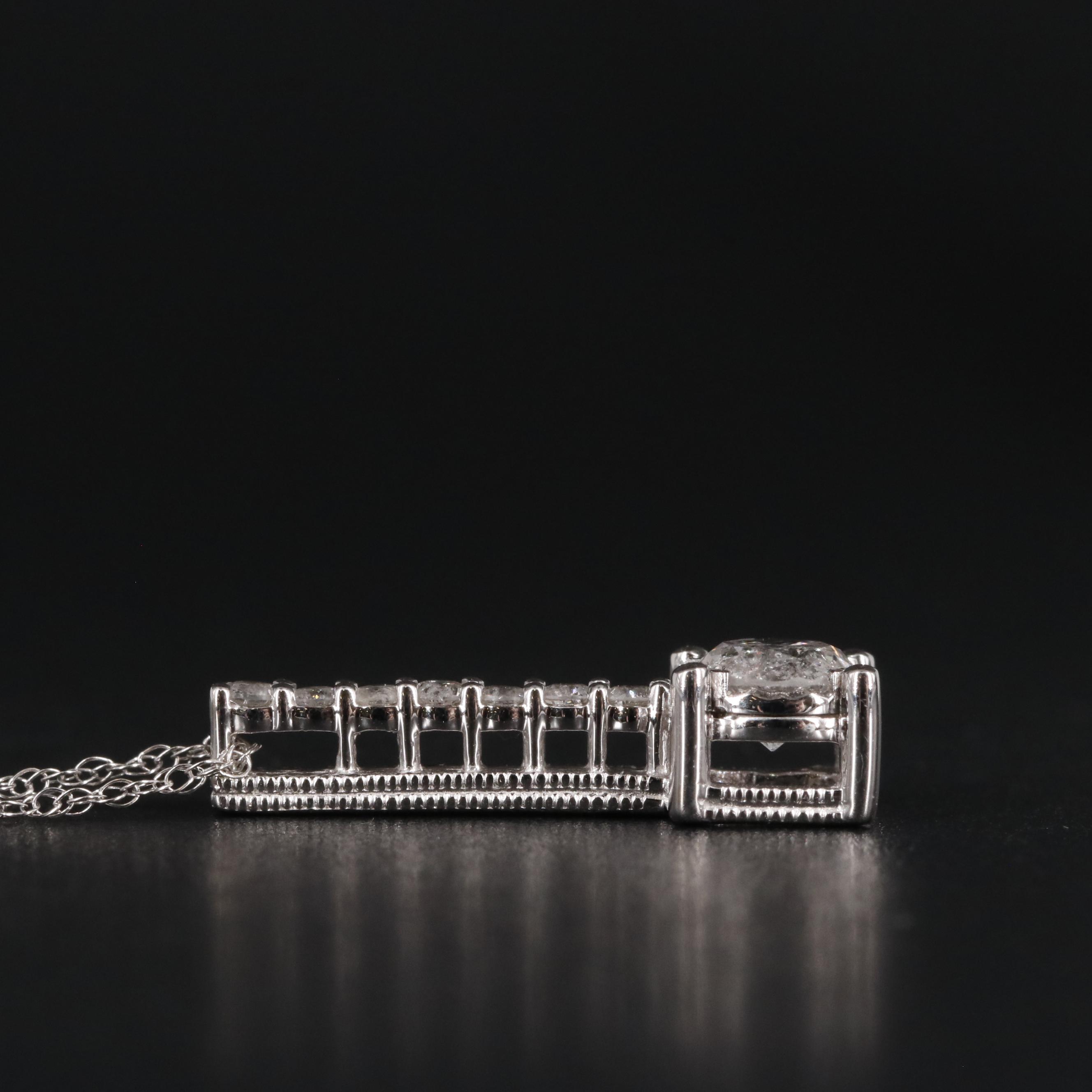 10K Diamond Pendant Necklace