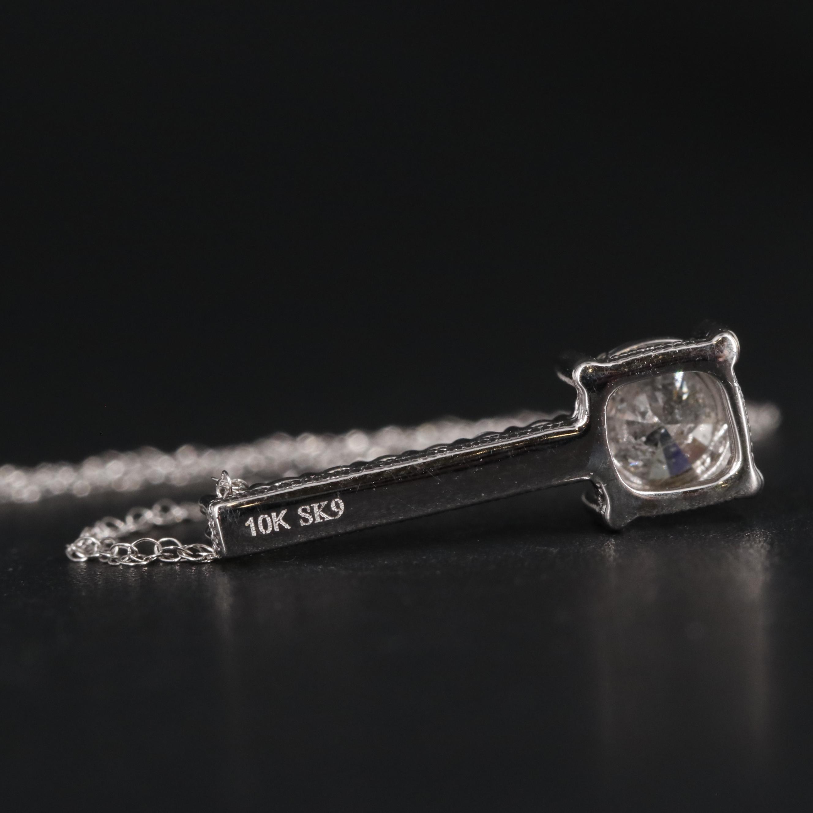 10K Diamond Pendant Necklace