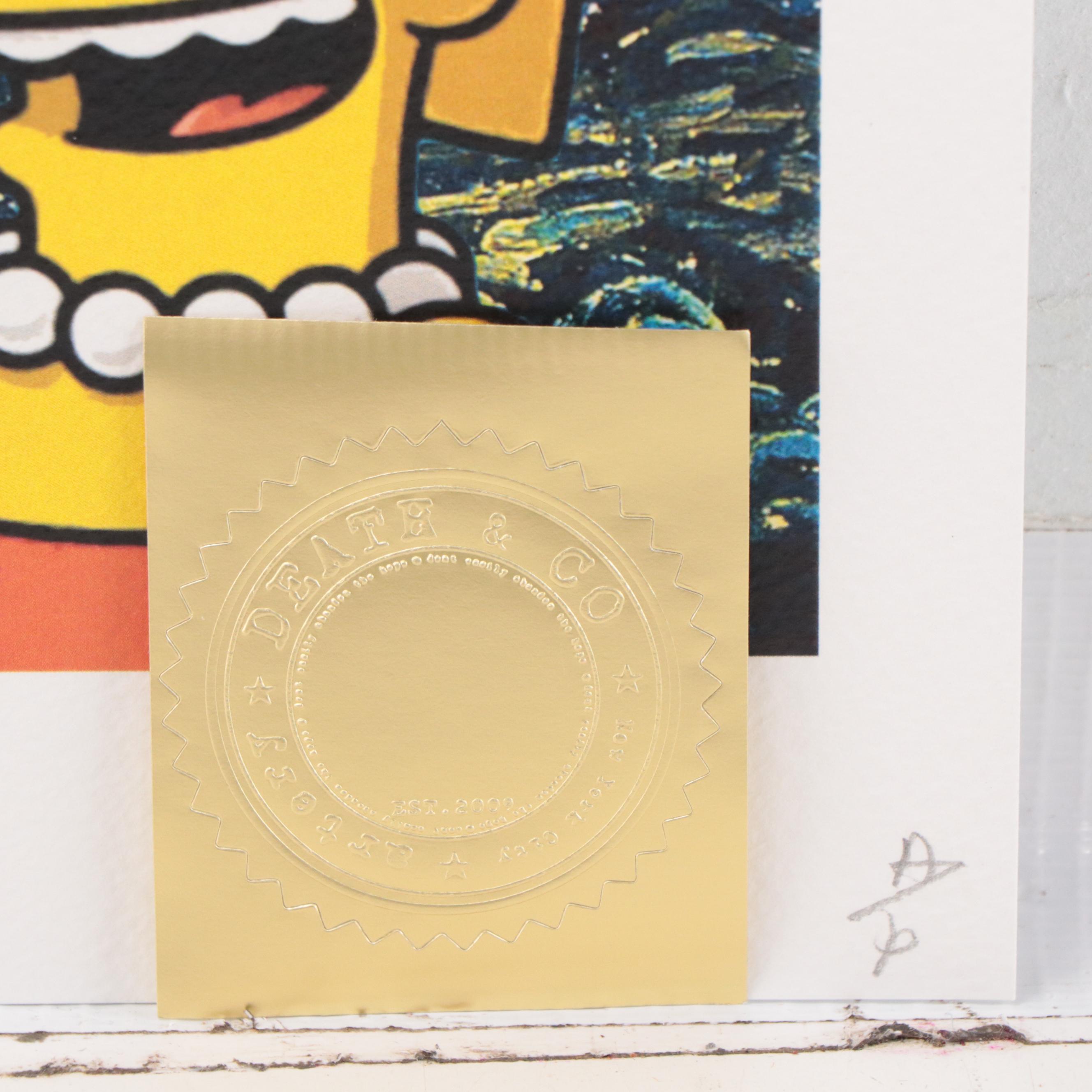 Death NYC Pop Art Graphic Print of Simpsons Starry Night, 2020